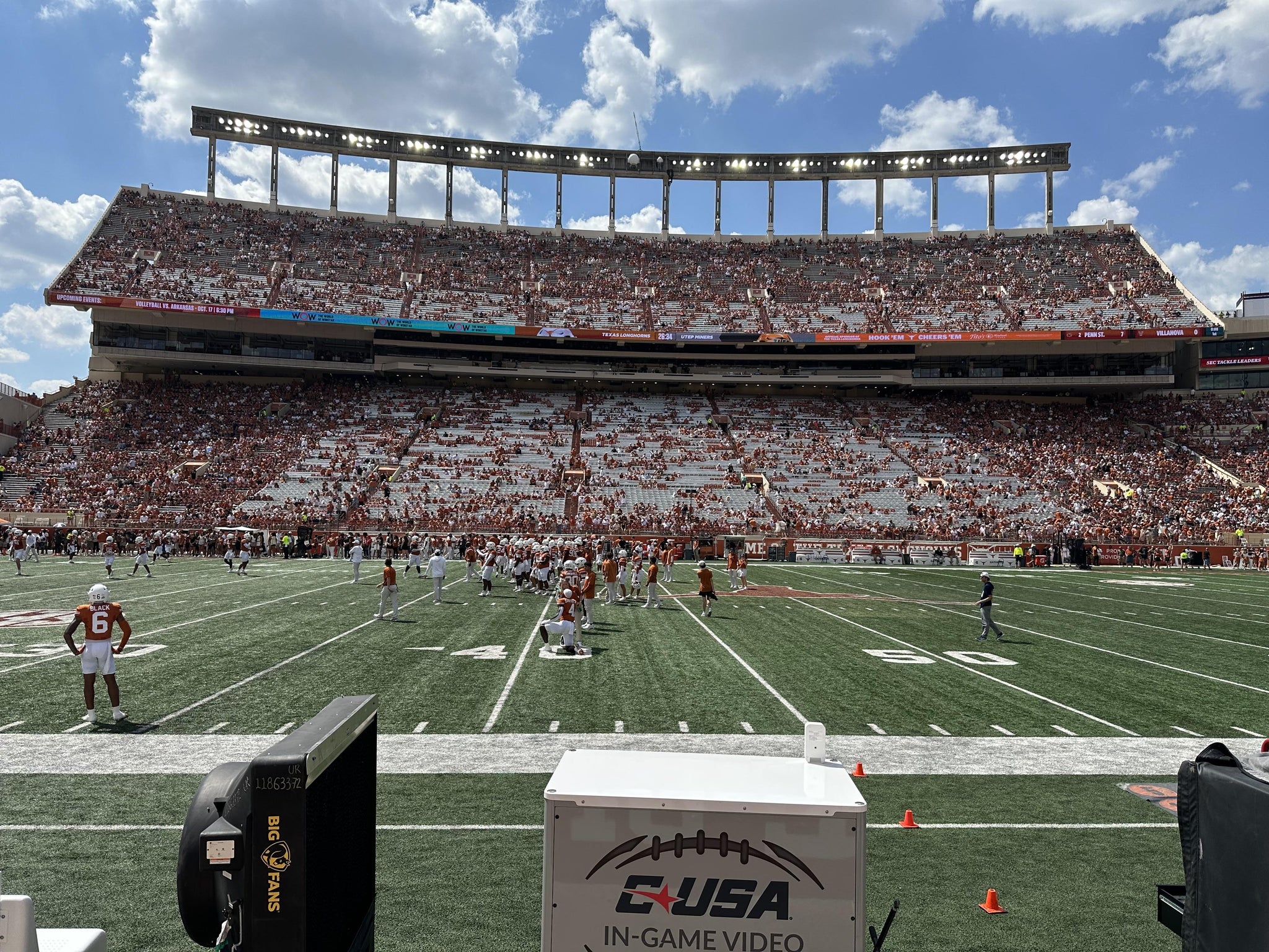 Real Fan View taken from Section 29 at Darrell K Royal - Texas Memorial Stadium by Anonymous User