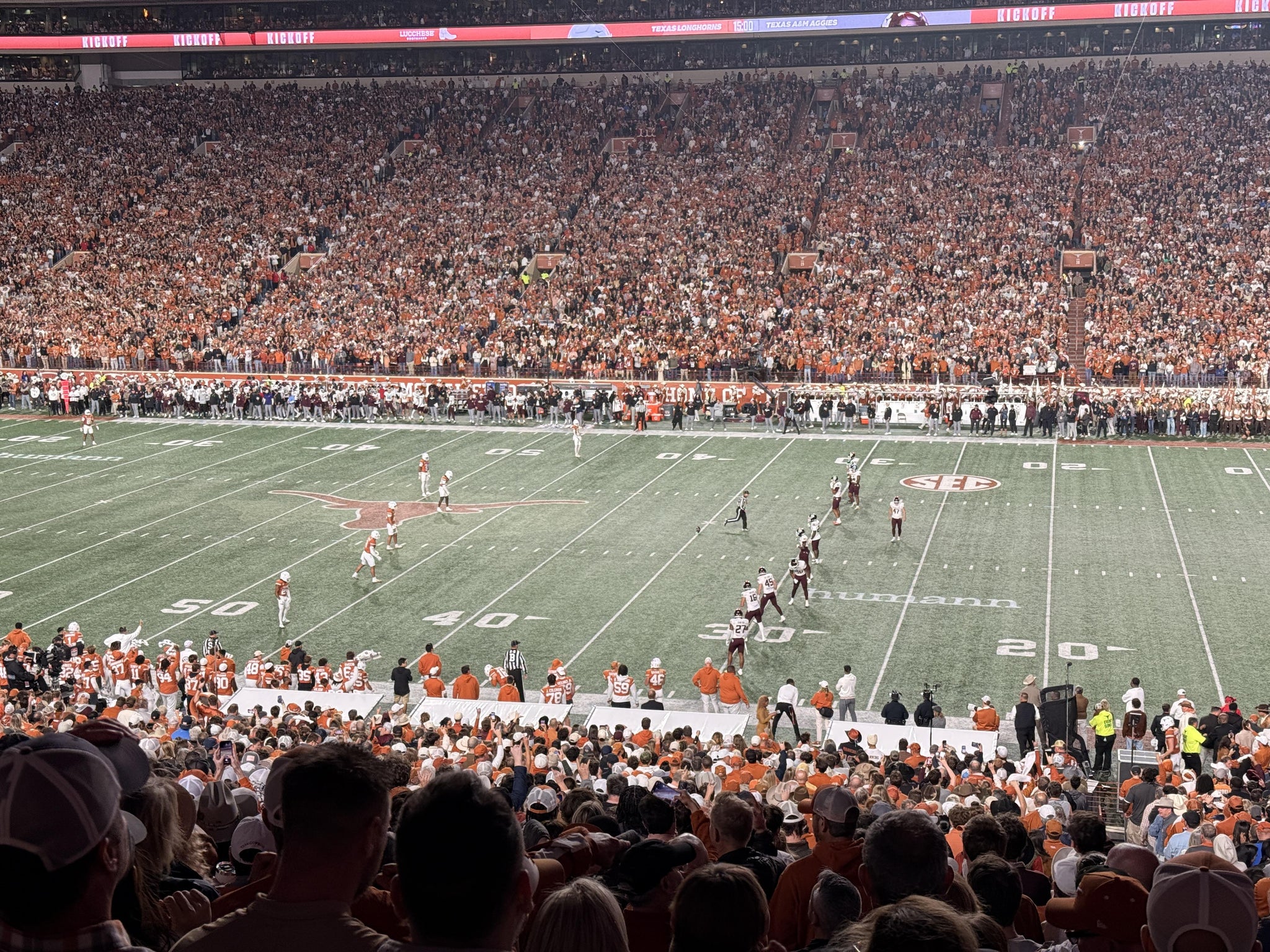 Real Fan View taken from Section 3 at Darrell K Royal - Texas Memorial Stadium by Cathryn B