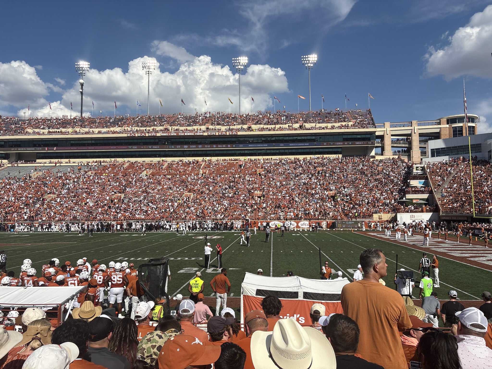 Real Fan View taken from Section 3 at Darrell K Royal - Texas Memorial Stadium by Austin S