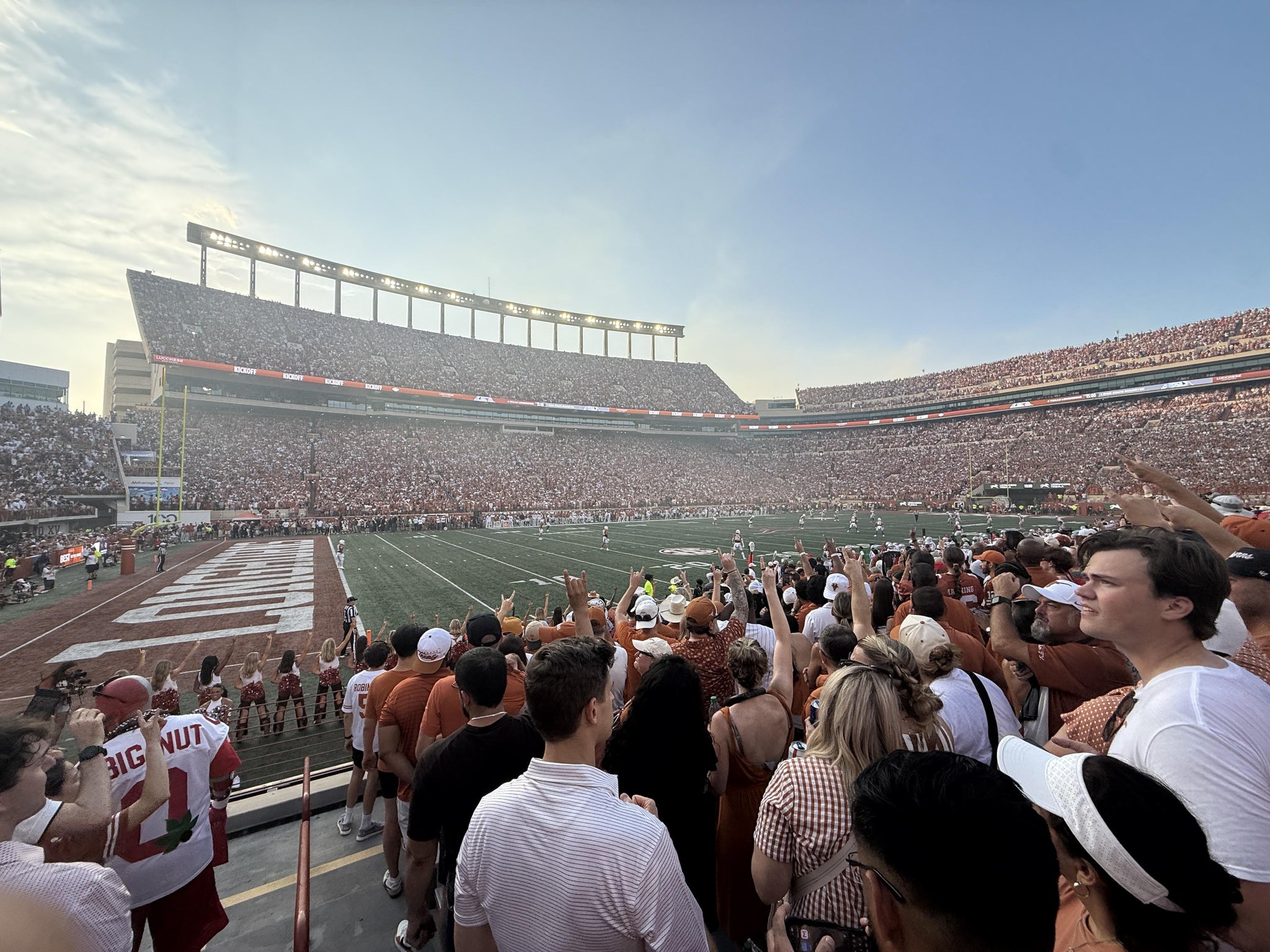 Real Fan View taken from Section 31 at Darrell K Royal - Texas Memorial Stadium by Anonymous User