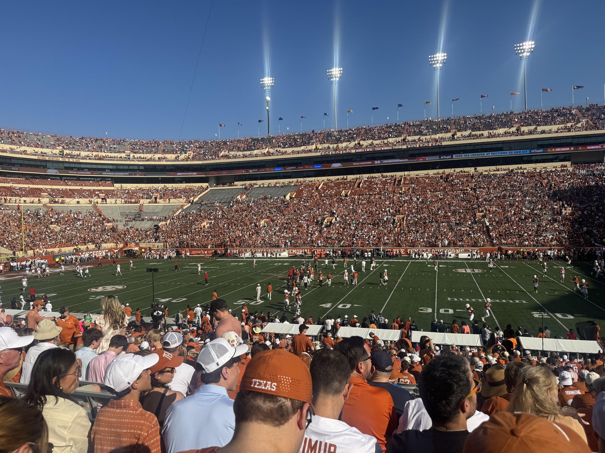 Real Fan View taken from Section 4 at Darrell K Royal - Texas Memorial Stadium by Calvin G