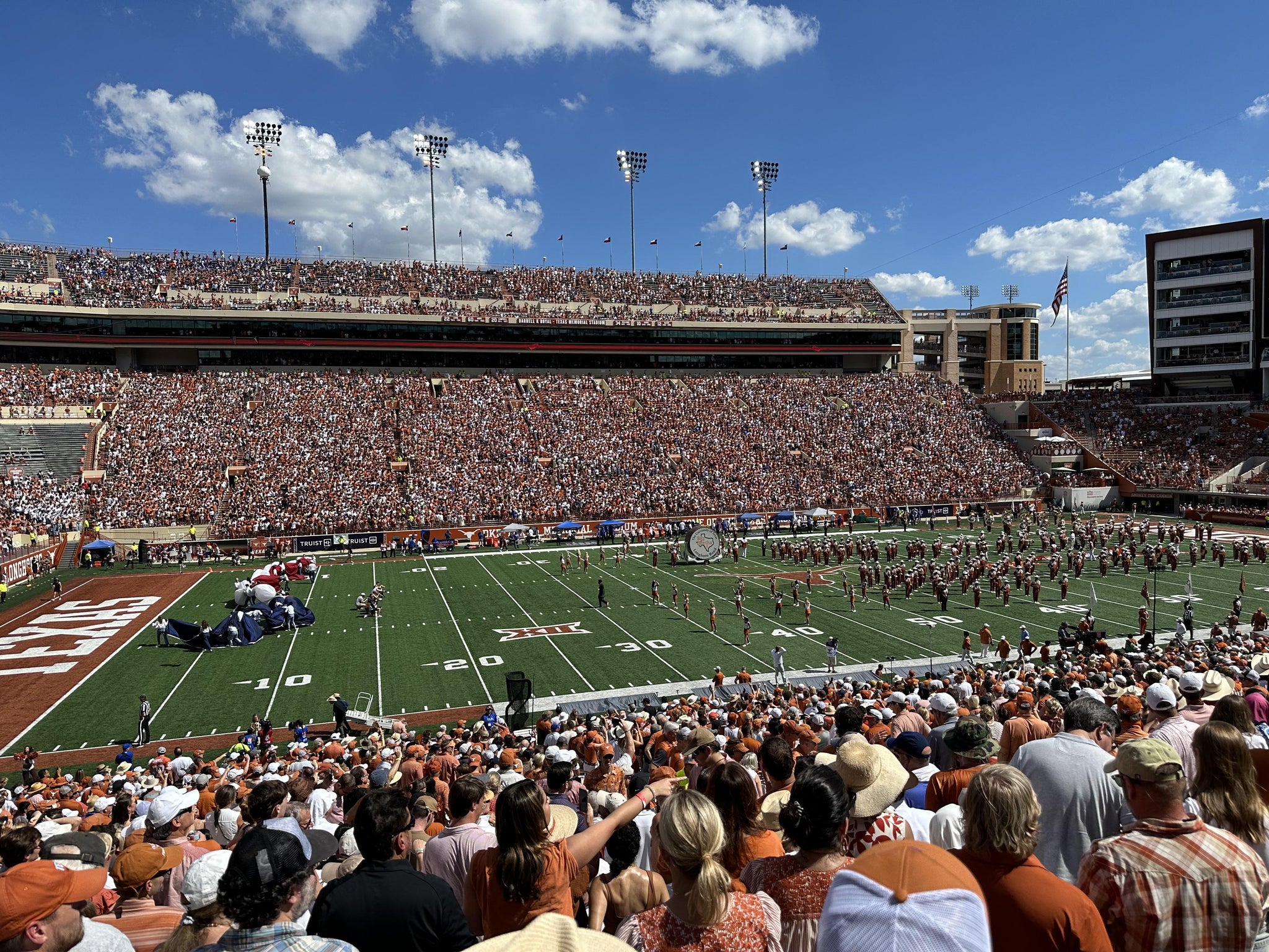 Real Fan View taken from Section 6 at Darrell K Royal - Texas Memorial Stadium by Gerald K