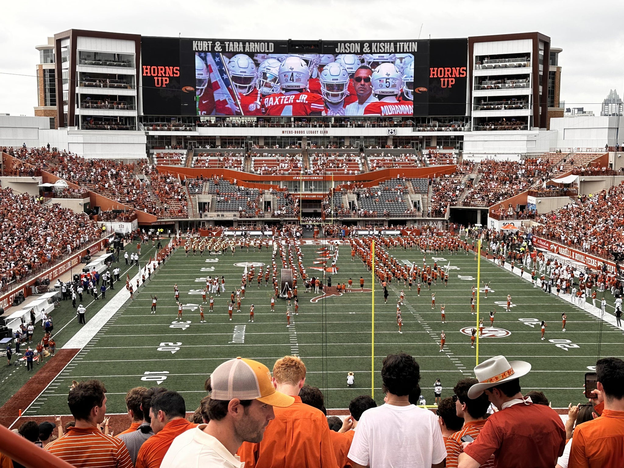 Real Fan View taken from Terrace Club 16 at Darrell K Royal - Texas Memorial Stadium by Adam S