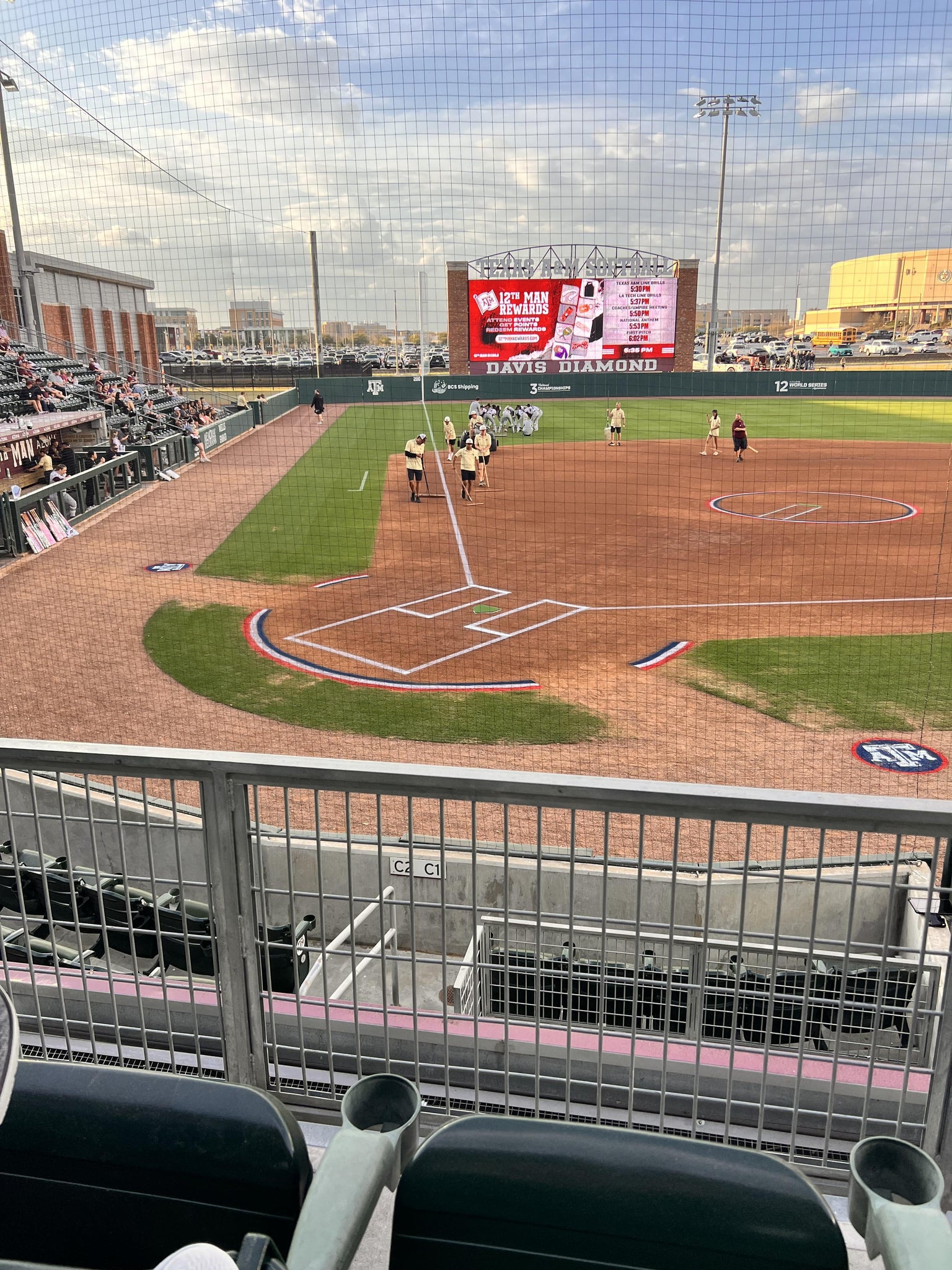 Real Fan View taken from Section 104 at Davis Diamond by Debbie W