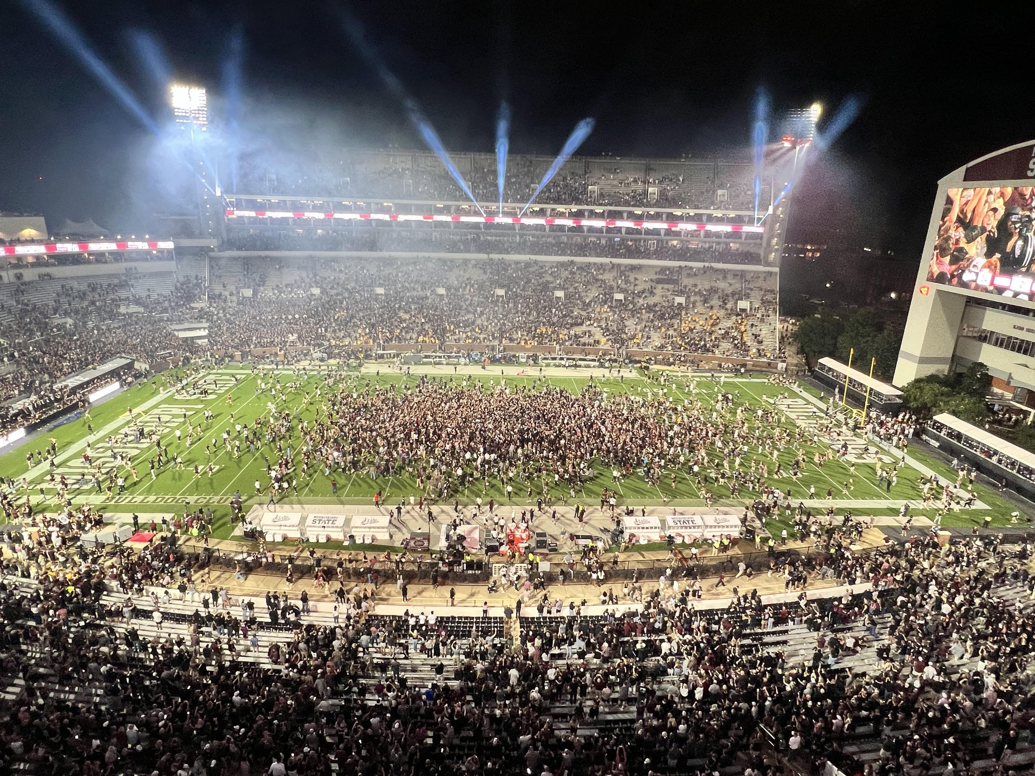 Real Fan View taken from Section 307 at Davis Wade Stadium at Scott Field by Brent B