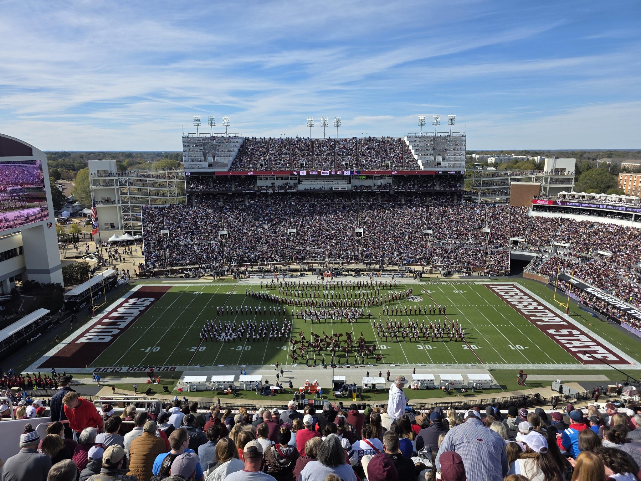 Real Fan View taken from Section 336 at Davis Wade Stadium at Scott Field by Nathan H