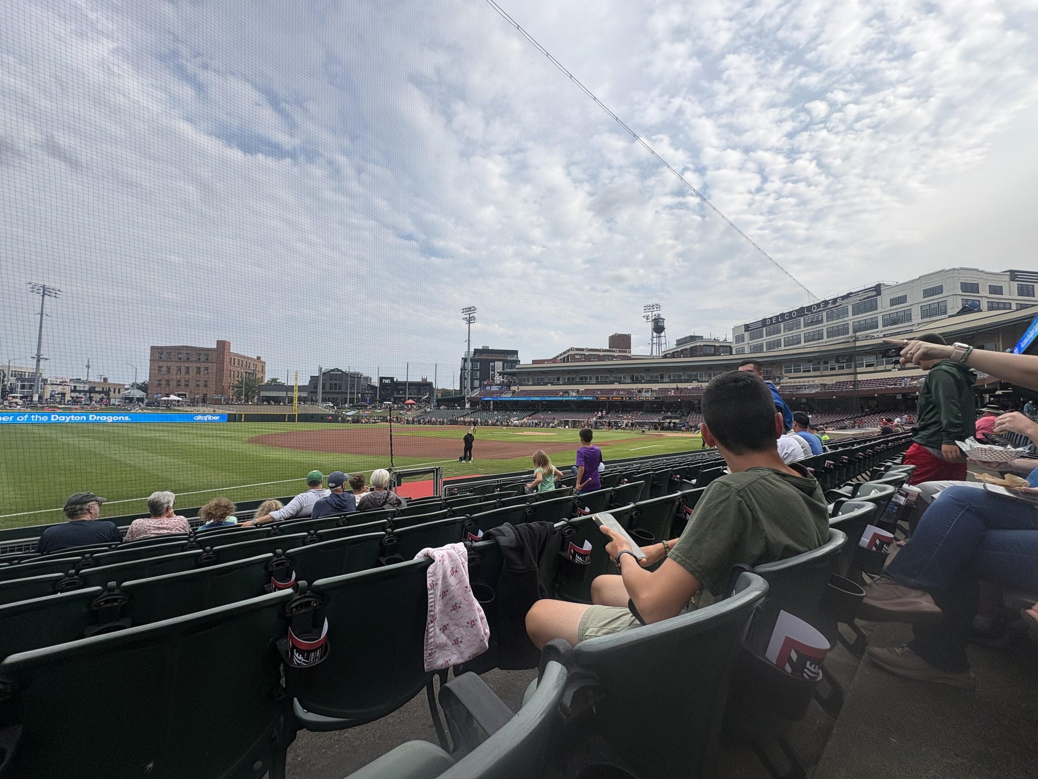 Real Fan View taken from Section 115 at Day Air Ballpark by Denise P