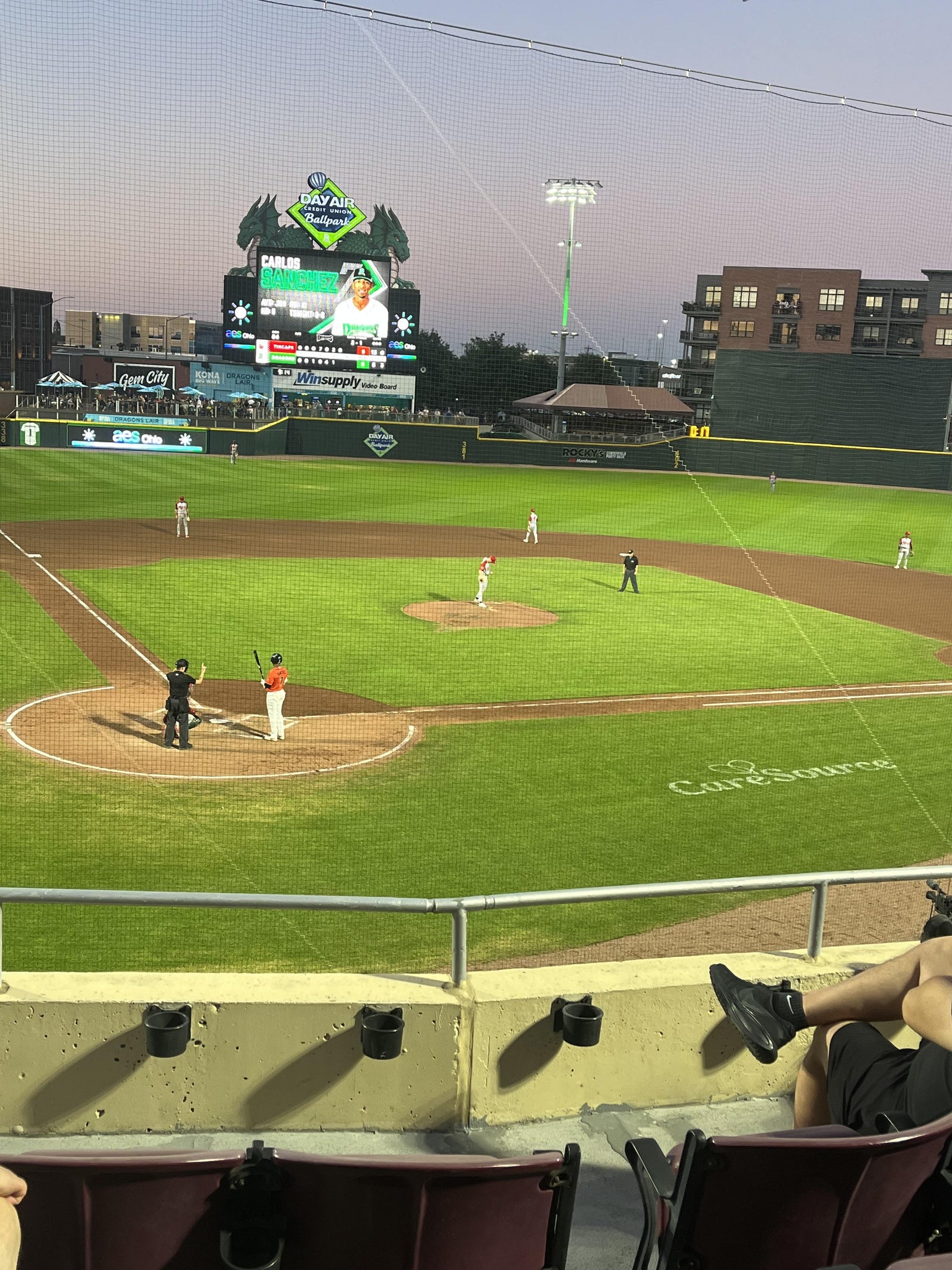 Real Fan View taken from Section 205 at Day Air Ballpark by Francis U