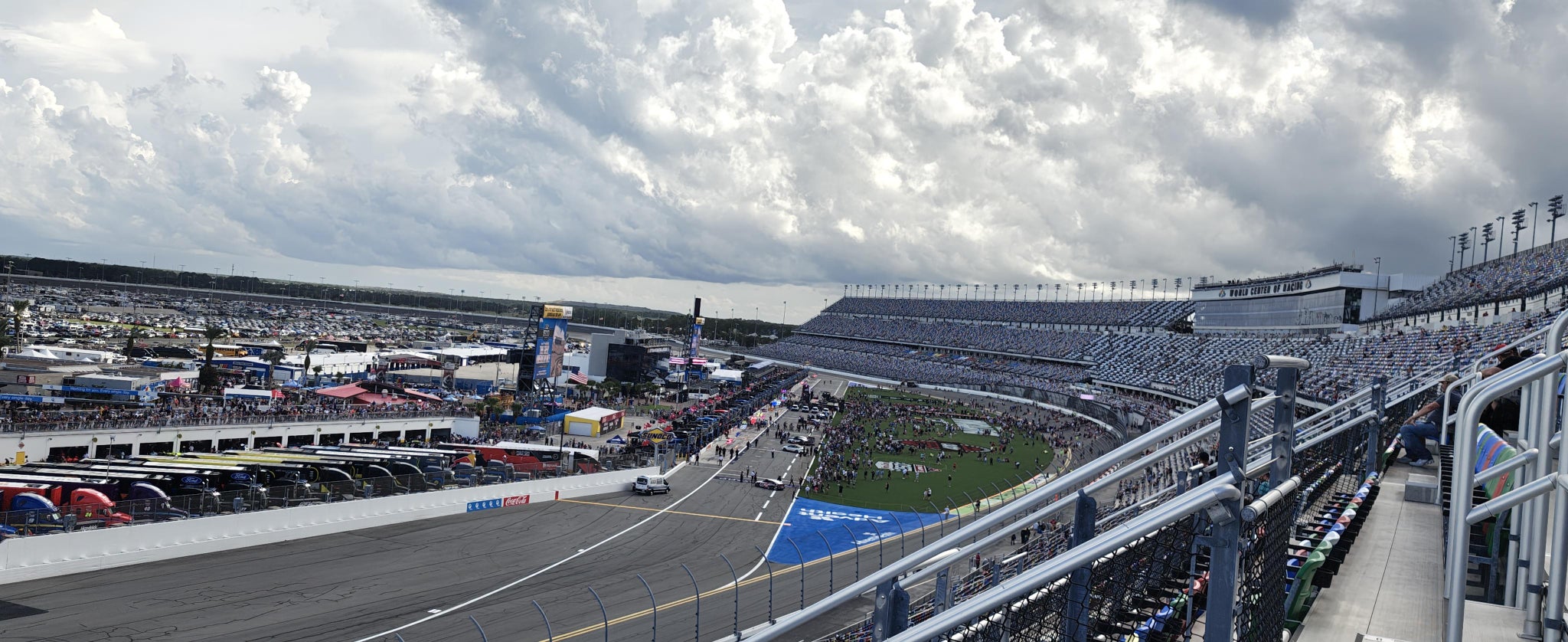 Real Fan View taken from Section 320 at Daytona International Speedway by Brenda L