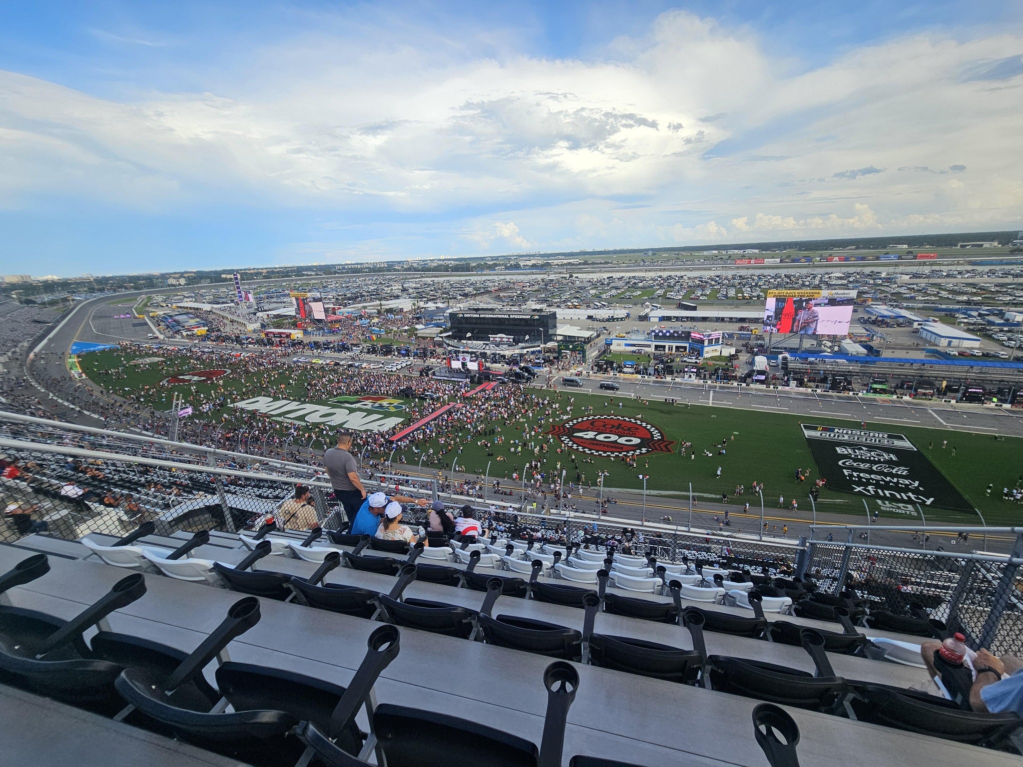 Real Fan View taken from Section 458 at Daytona International Speedway by Paul t E