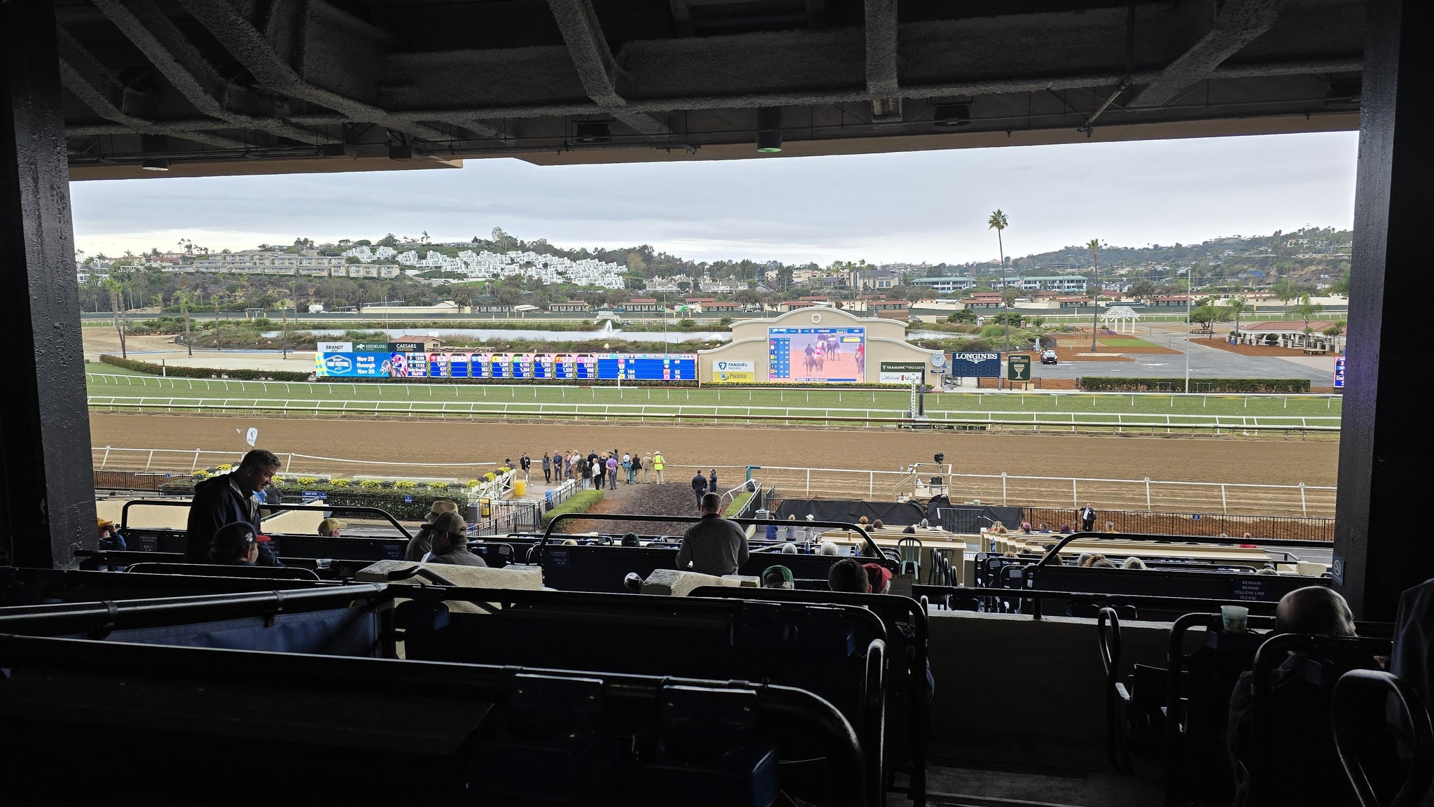 Real Fan View taken from Clubhouse Box 18 H LVL 3 at Del Mar Thoroughbred Club by Steve A