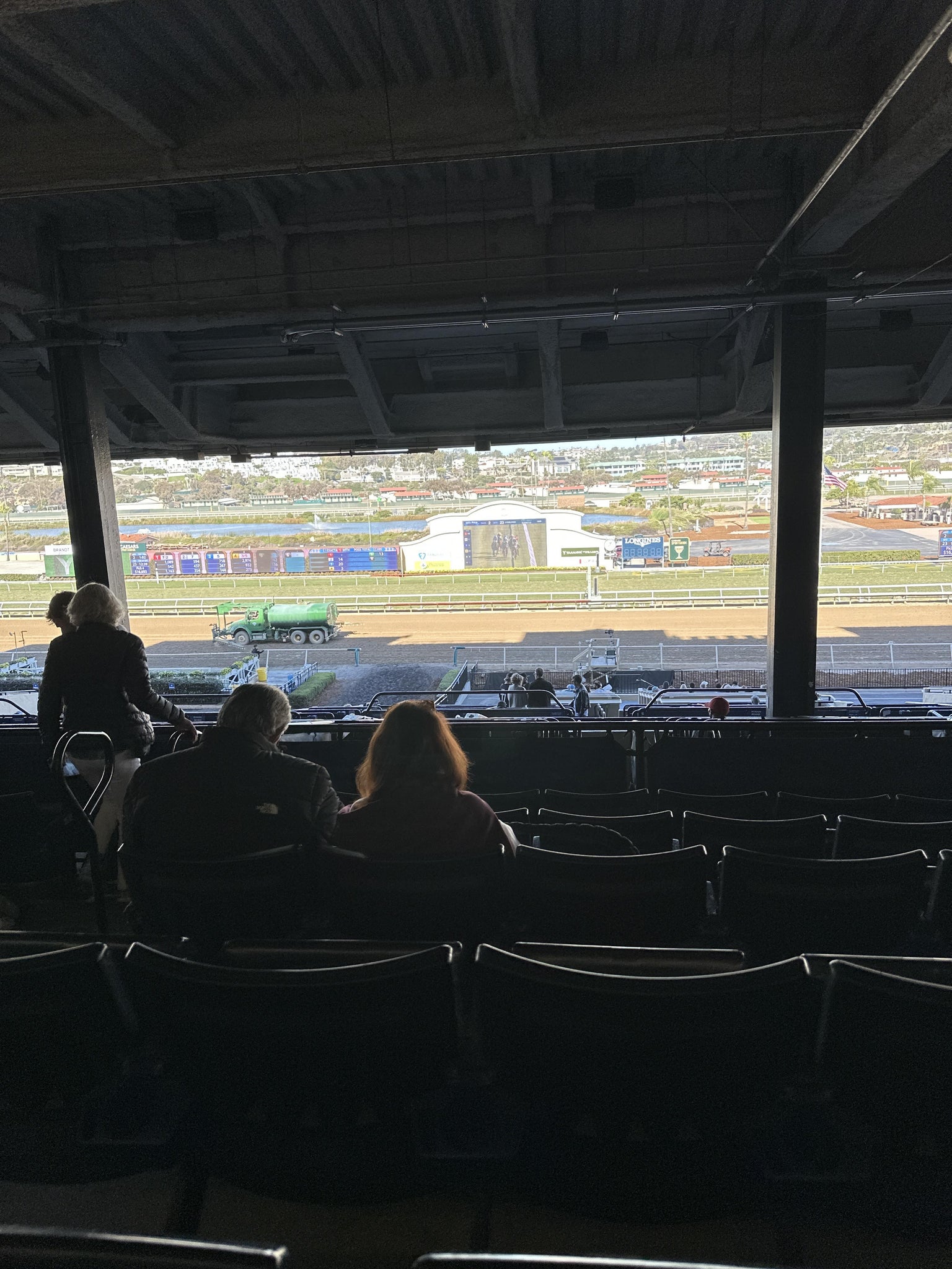 Real Fan View taken from Clubhouse Seat LVL 3 SEC 10 at Del Mar Thoroughbred Club by Jennifer M