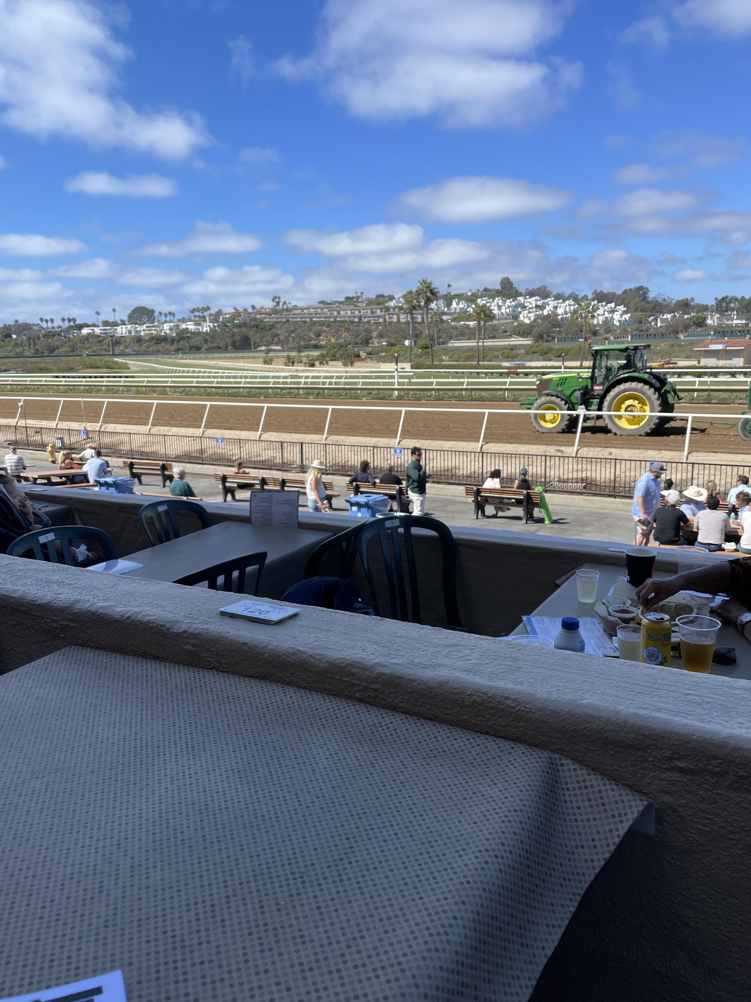 Real Fan View taken from Stretch RUN Grill W LVL 1 TBL 120 at Del Mar Thoroughbred Club by Anonymous User