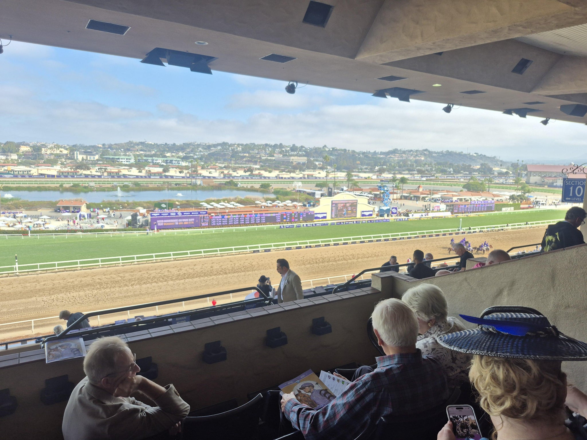 Real Fan View taken from Stretch RUN Reserved 11 Level 5 at Del Mar Thoroughbred Club by Dustin P