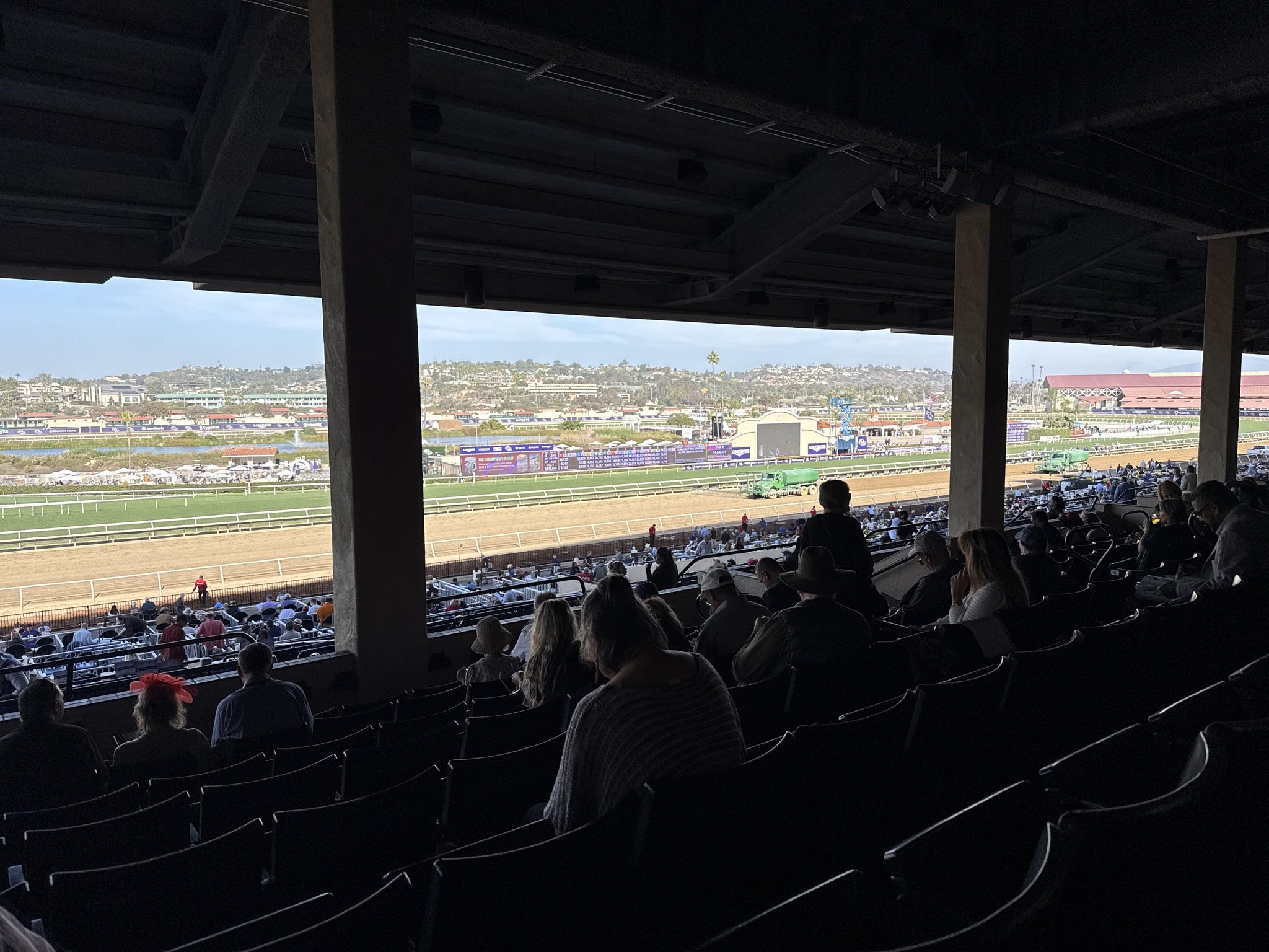 Real Fan View taken from Stretch RUN Reserved 14 Level 3 at Del Mar Thoroughbred Club by Ricky P