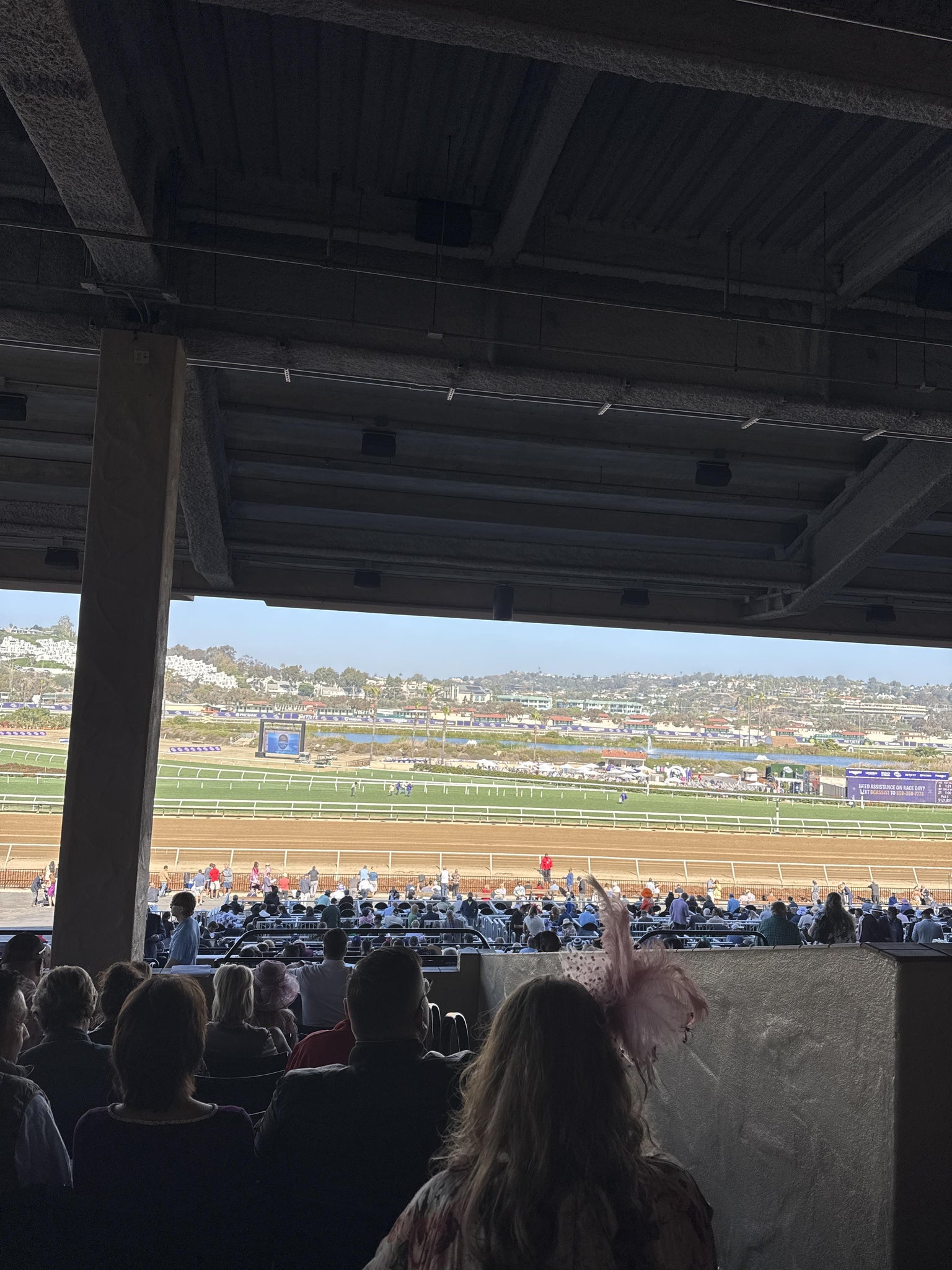 Real Fan View taken from Stretch RUN Reserved 16 Level 3 at Del Mar Thoroughbred Club by David T