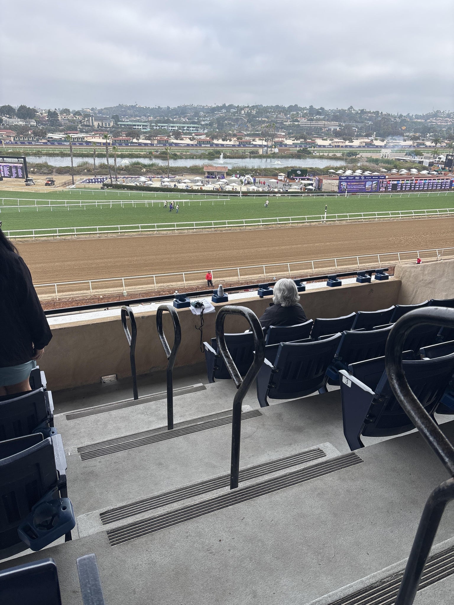 Real Fan View taken from Stretch RUN Reserved 17 Level 4 at Del Mar Thoroughbred Club by John W