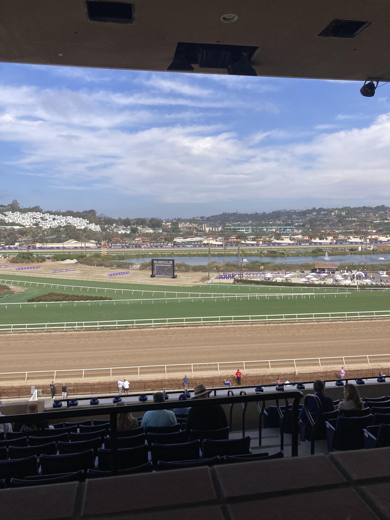 Real Fan View taken from Stretch RUN Reserved 18 Level 5 at Del Mar Thoroughbred Club by John F