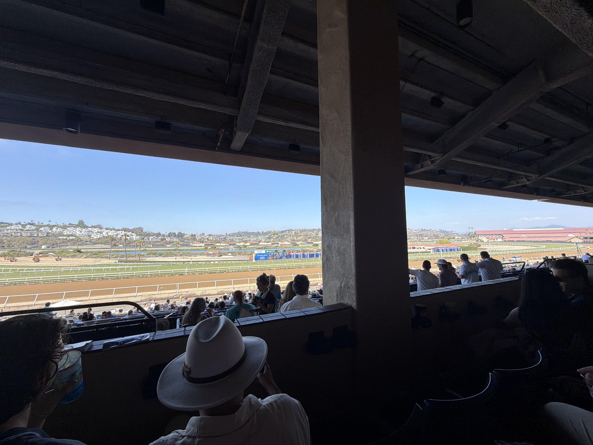 Real Fan View taken from Stretch RUN Seat LVL 3 SEC 11 at Del Mar Thoroughbred Club by Vanessa B