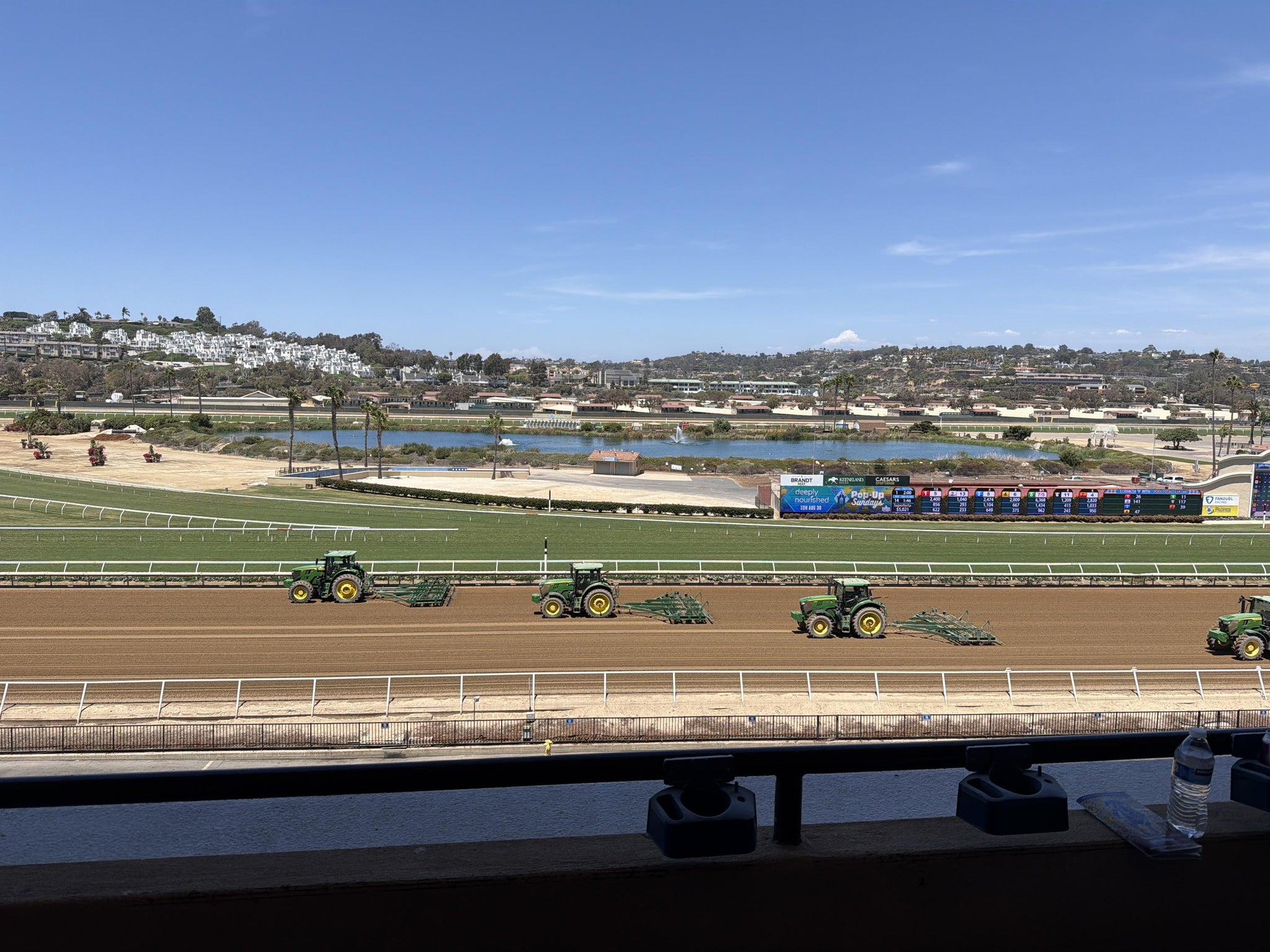 Real Fan View taken from Stretch RUN Seat LVL 4 SEC 11 at Del Mar Thoroughbred Club by Charles H