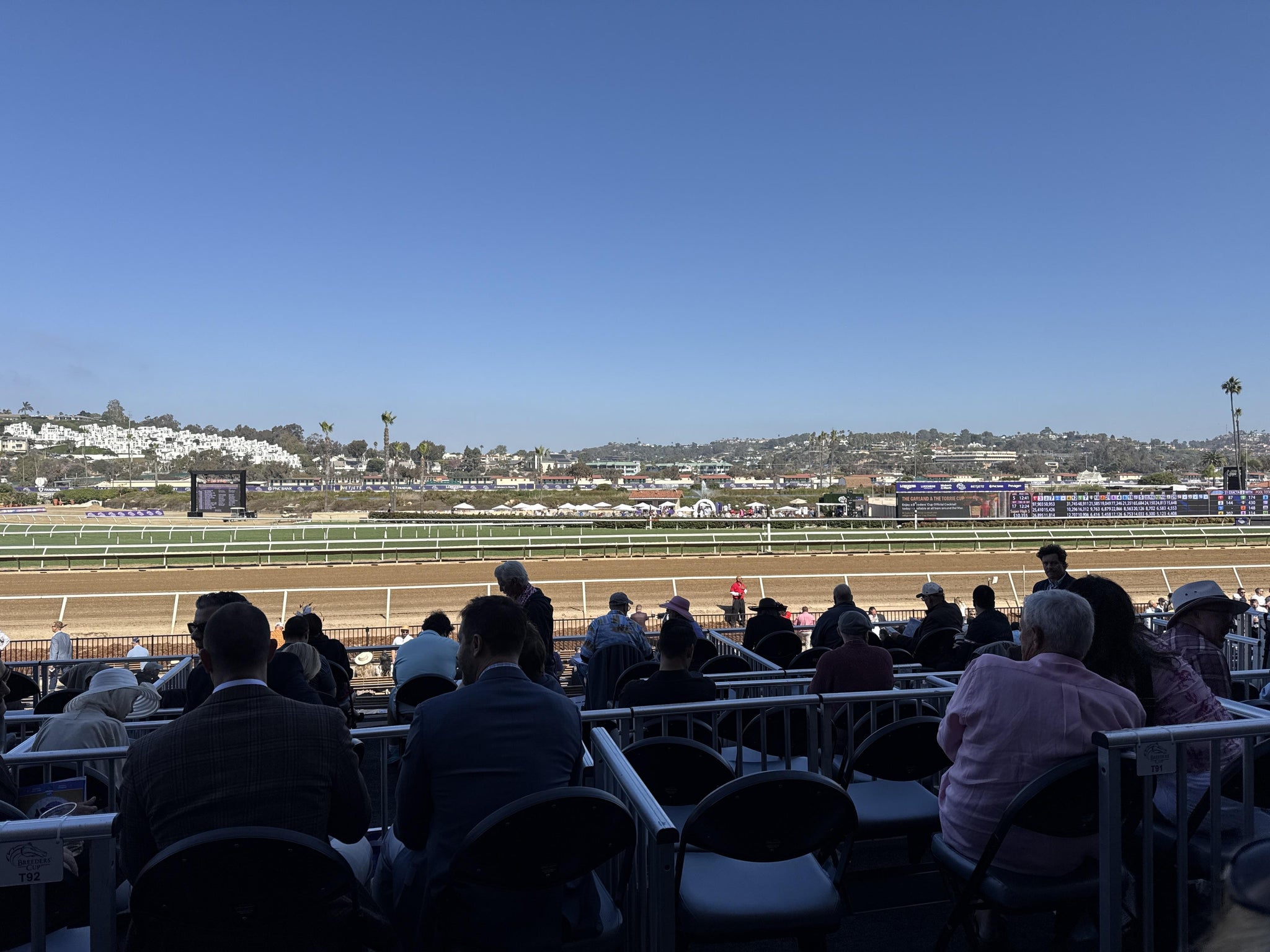 Real Fan View taken from Stretch RUN West Box 103 Level 1 at Del Mar Thoroughbred Club by Anonymous User