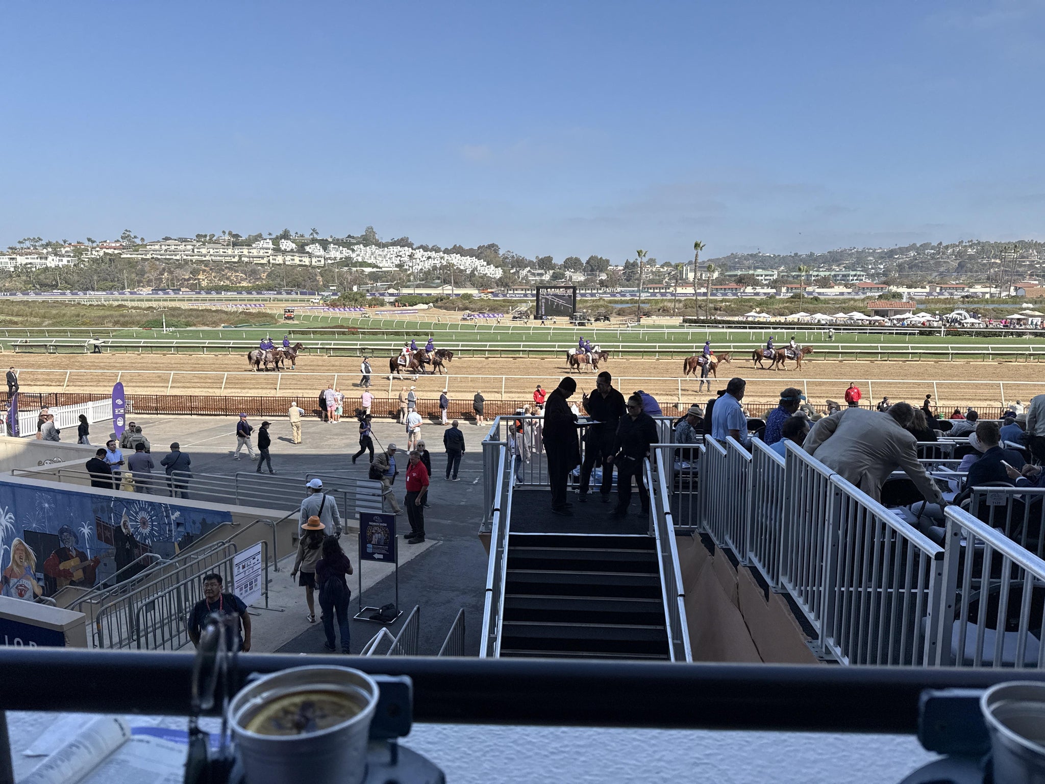 Real Fan View taken from Stretch RUN West Box 61 A Level 2 at Del Mar Thoroughbred Club by James W