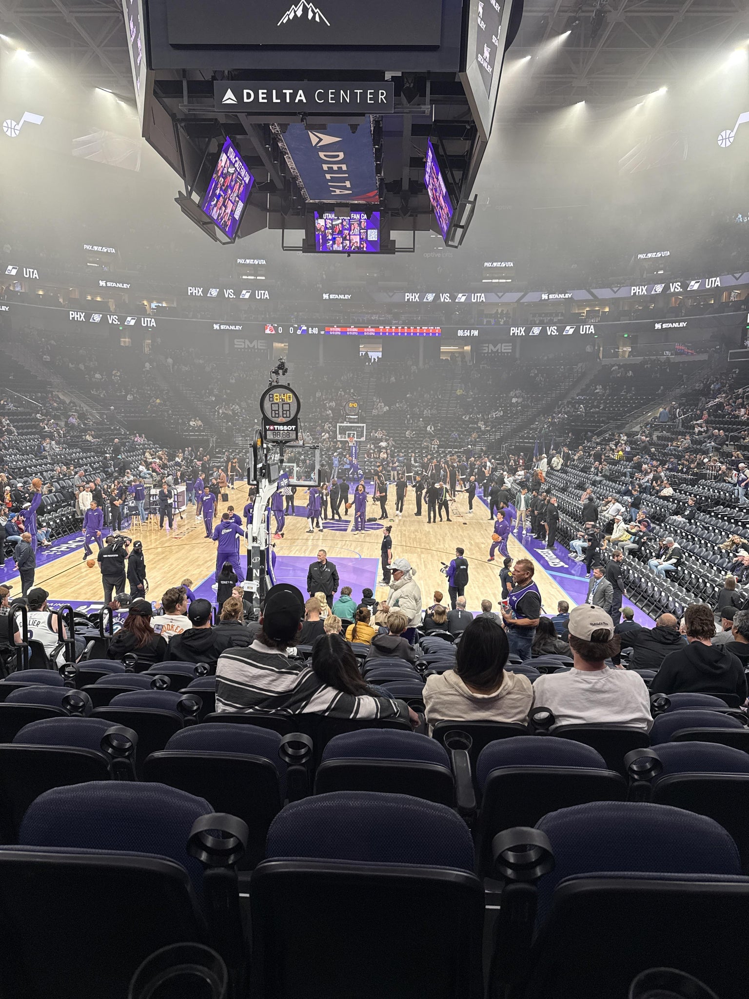 Real Fan View taken from Section 1 at Delta Center by Anila J