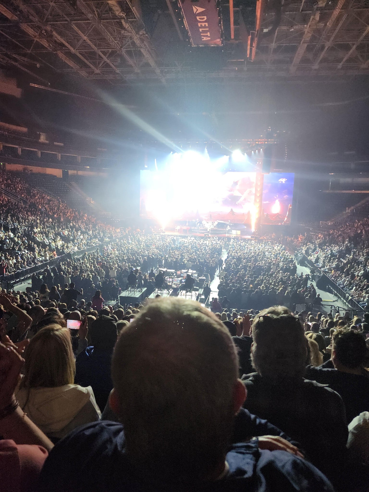 Real Fan View taken from Section 1 at Delta Center by Anthony G