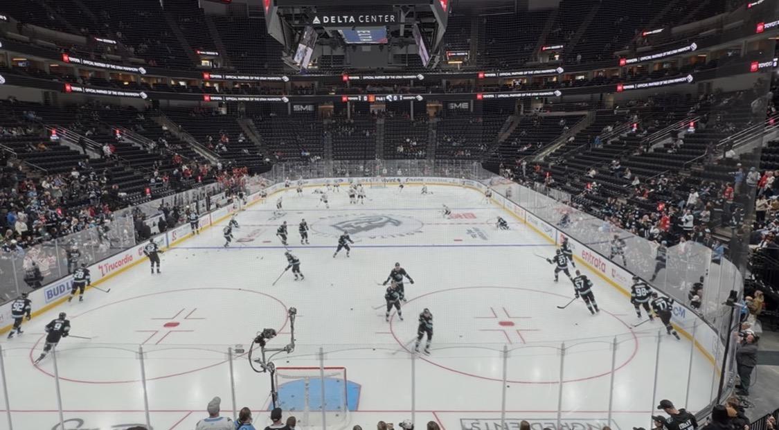 Real Fan View taken from Section 1 at Delta Center by Vera M