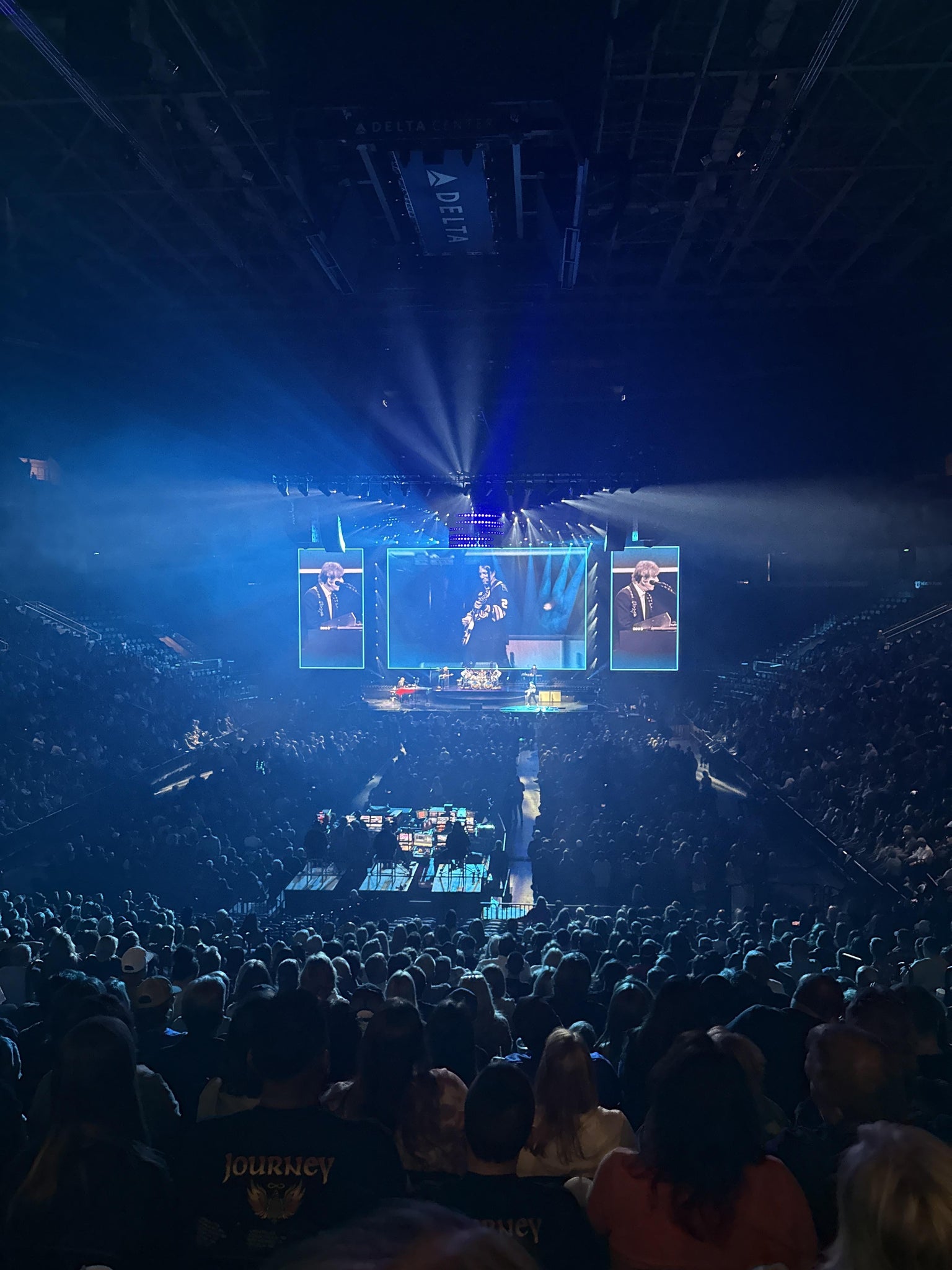 Real Fan View taken from Section 1 at Delta Center by Roselle B