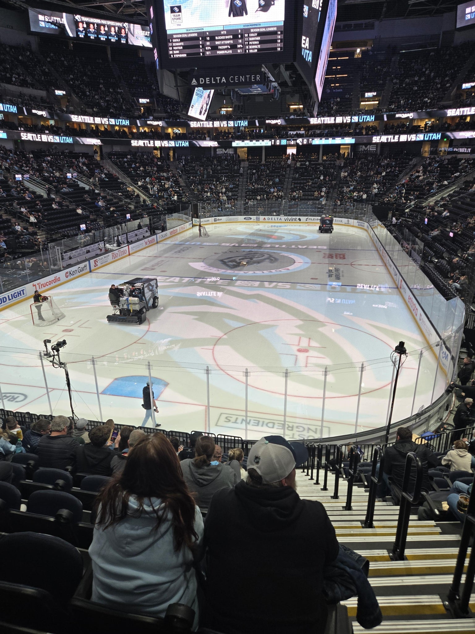 Real Fan View taken from Section 1 at Delta Center by James P