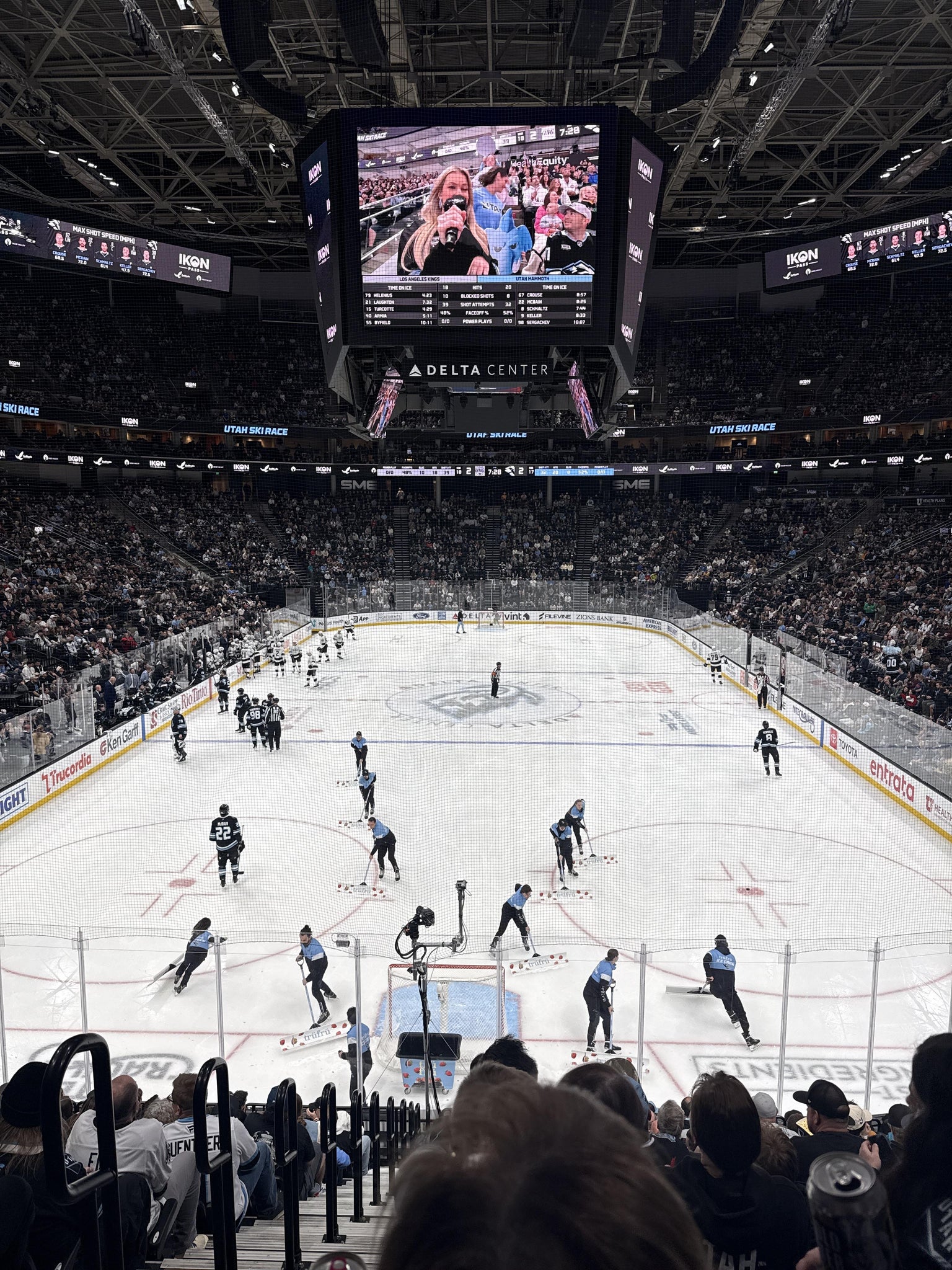 Real Fan View taken from Section 1 at Delta Center by Ella E