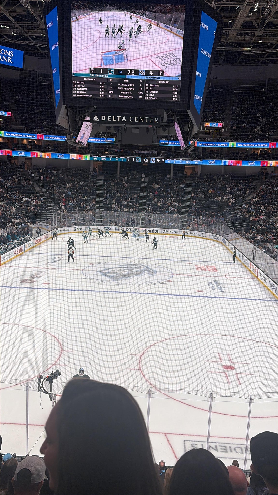 Real Fan View taken from Section 1 at Delta Center by Taz C