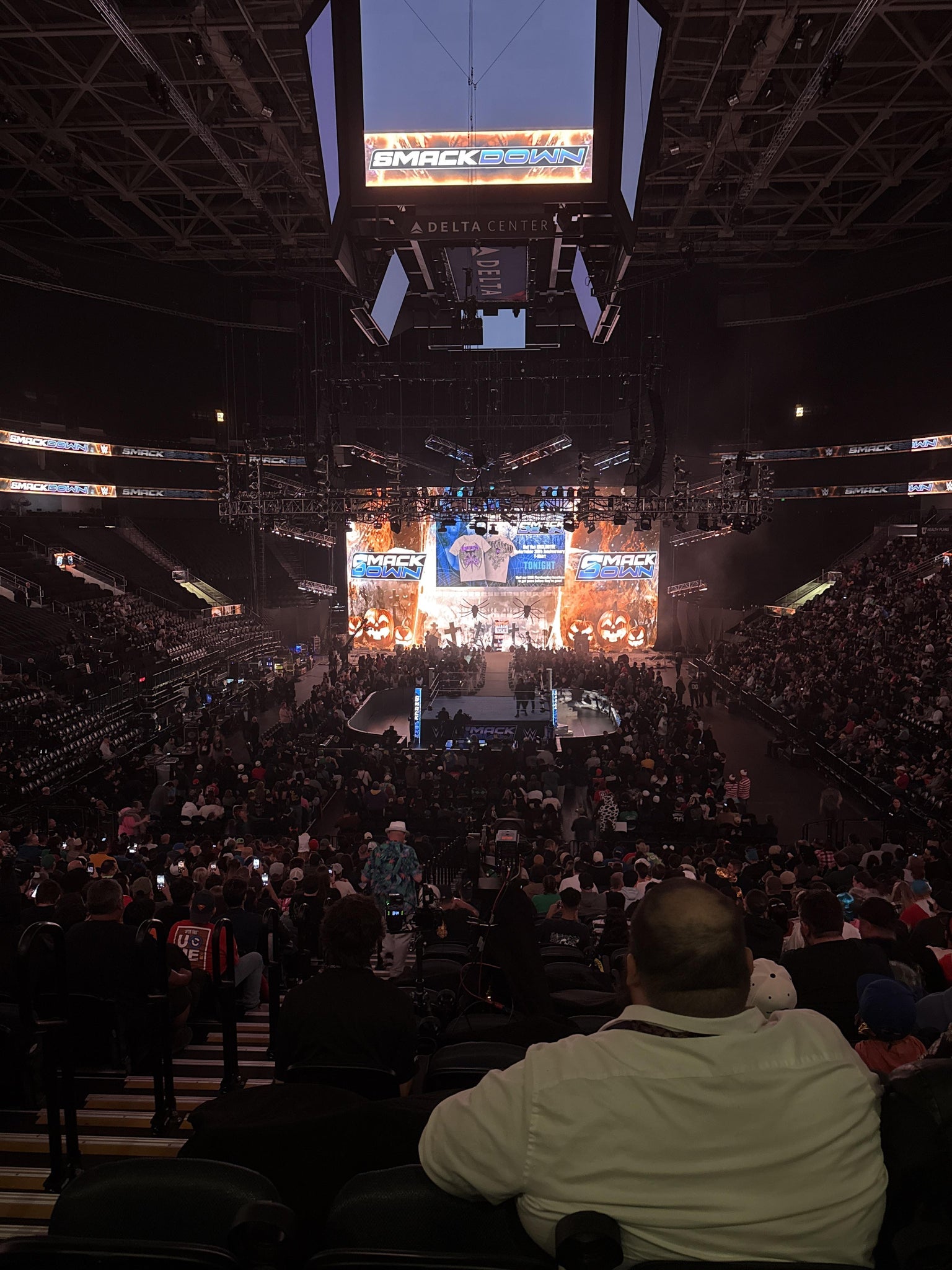 Real Fan View taken from Section 1 at Delta Center by Marcos L