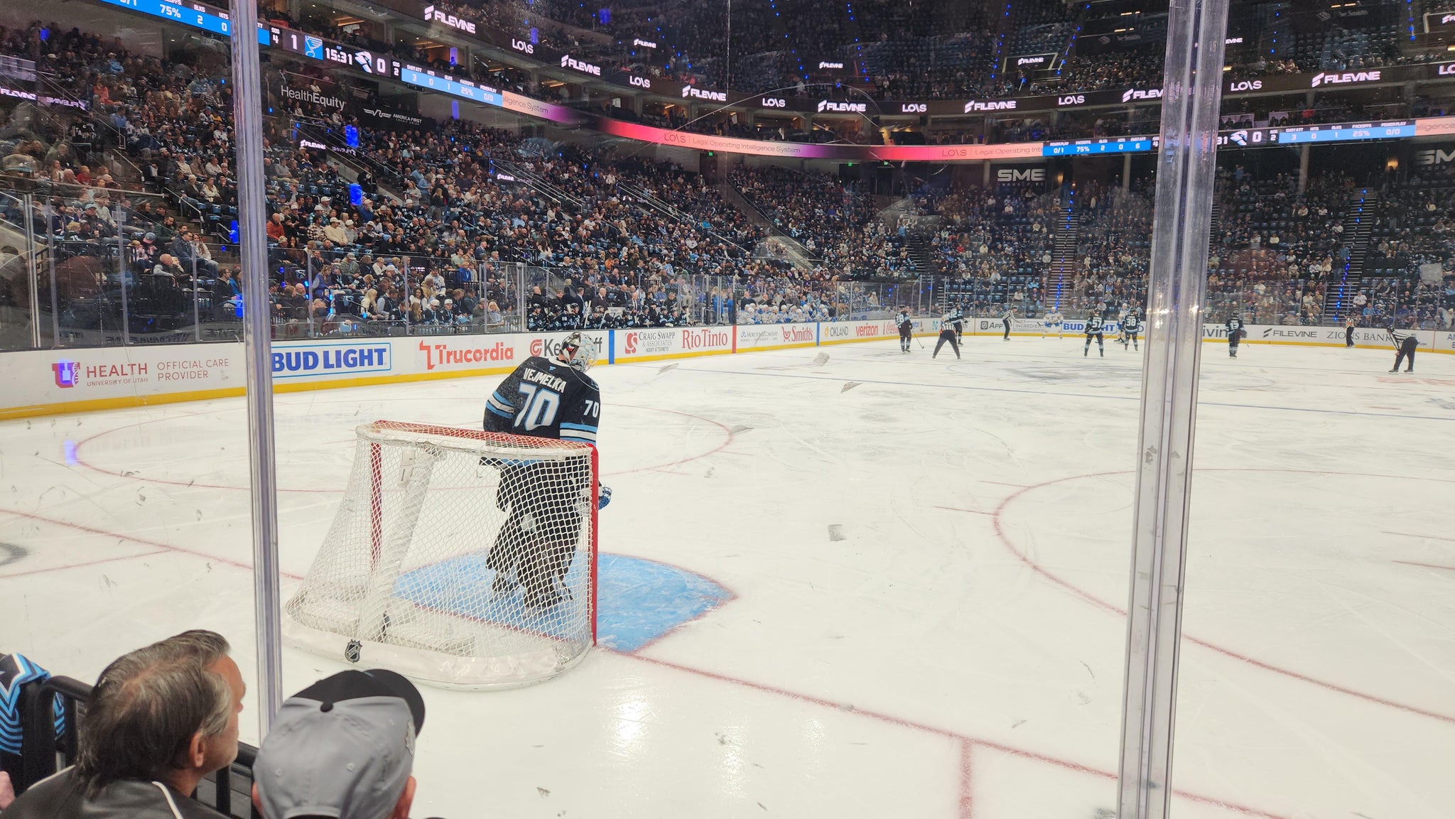 Real Fan View taken from Section 1 at Delta Center by Levi W