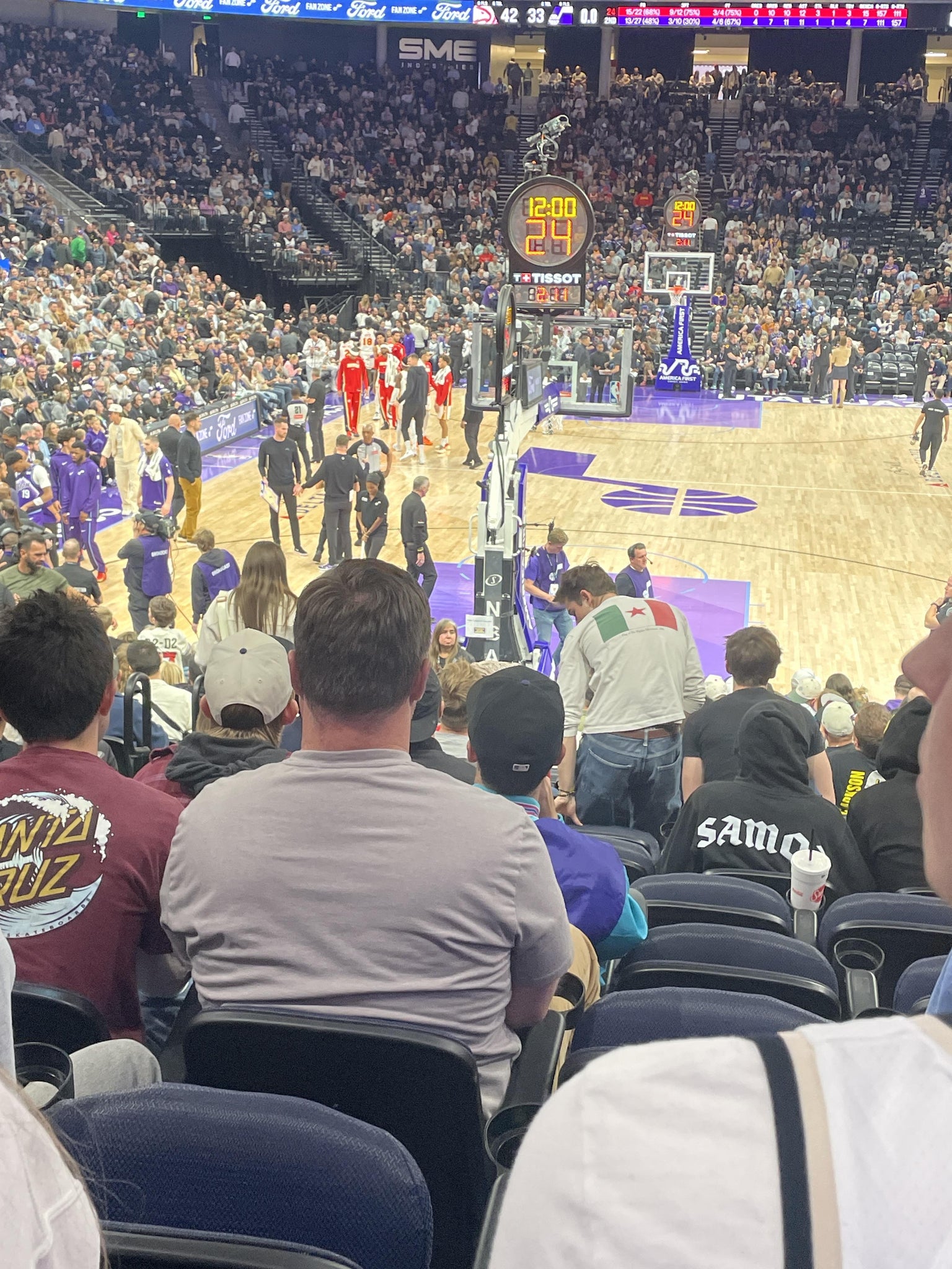 Real Fan View taken from Section 1 at Delta Center by Braden B