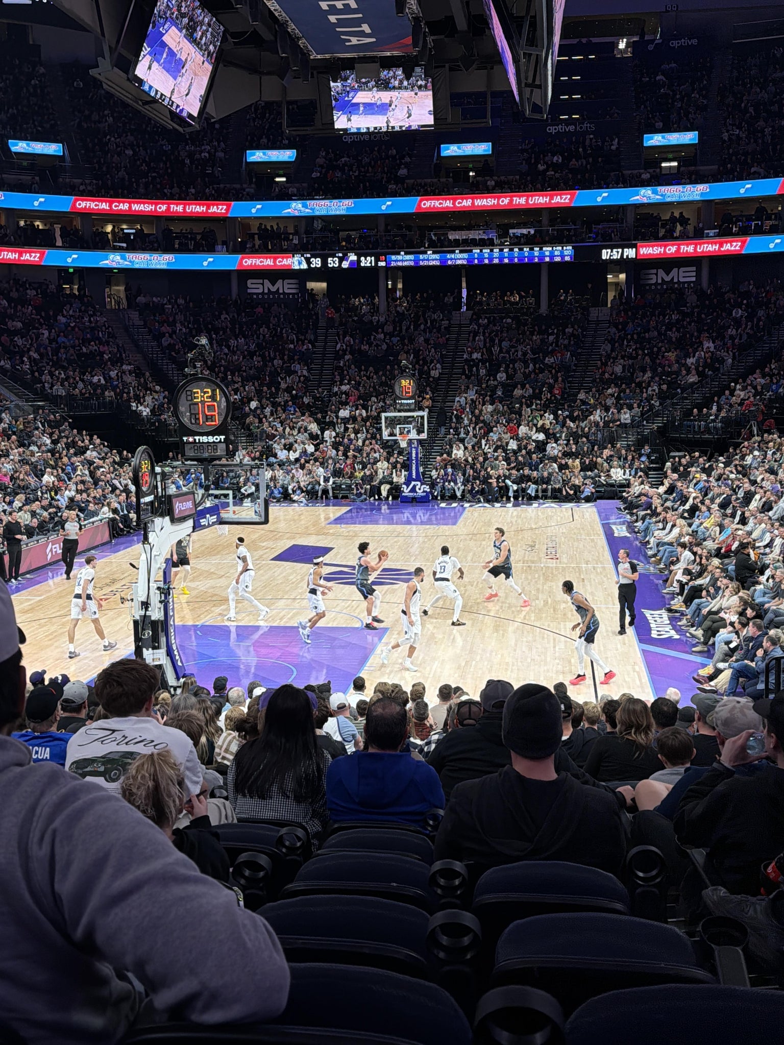 Real Fan View taken from Section 1 at Delta Center by Omar C