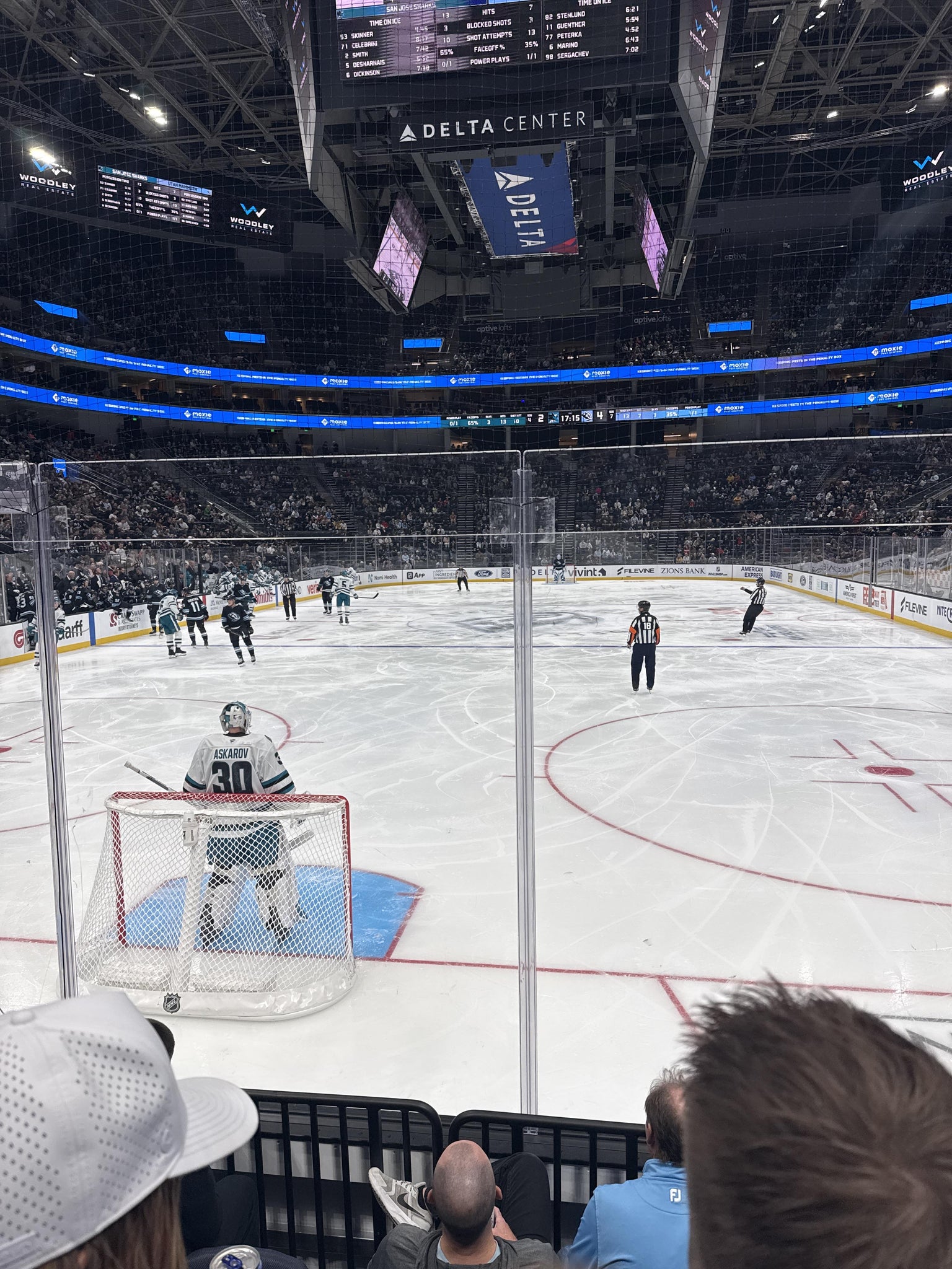 Real Fan View taken from Section 1 at Delta Center by Qamar K
