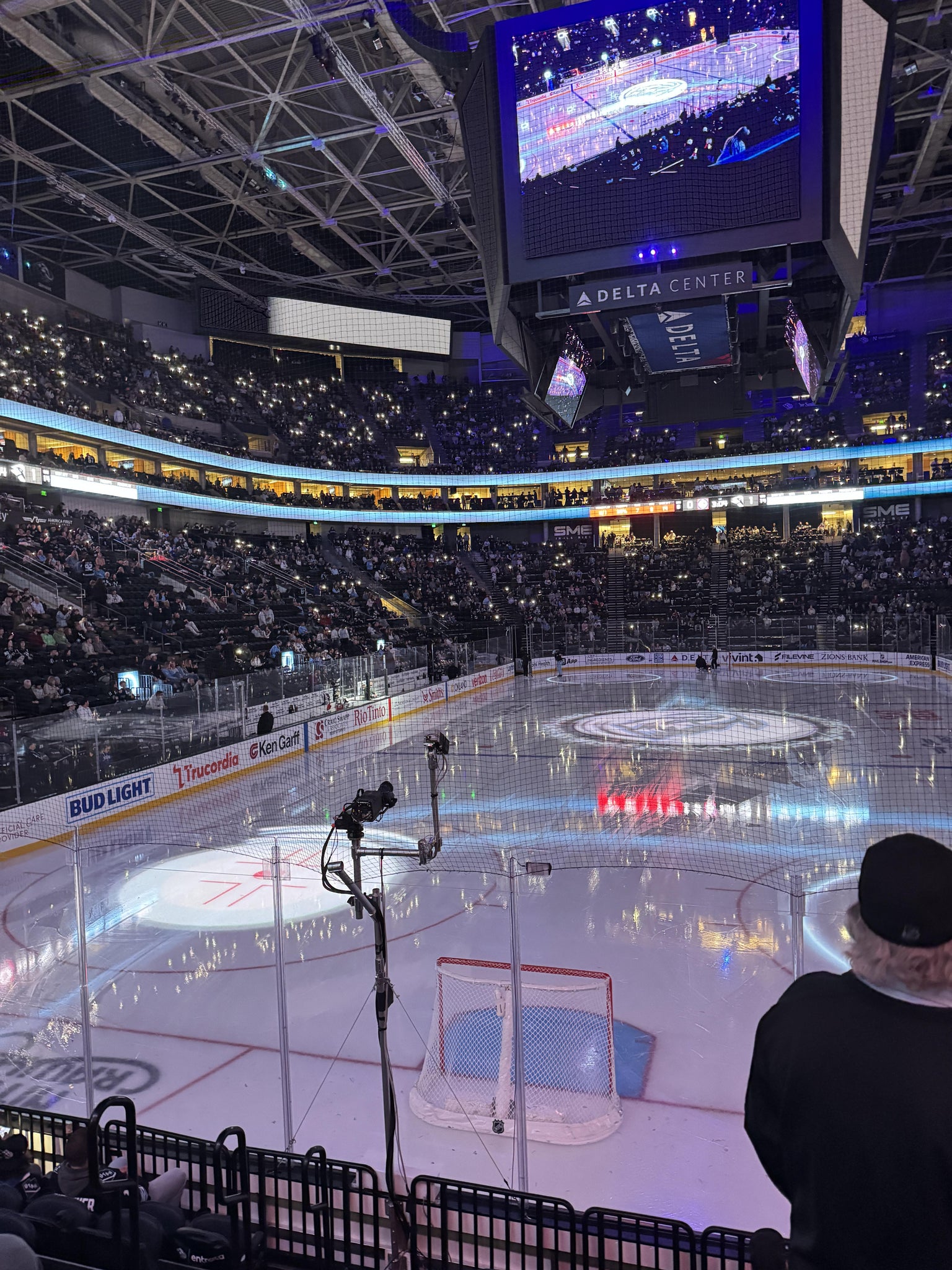 Real Fan View taken from Section 1 at Delta Center by Marae G
