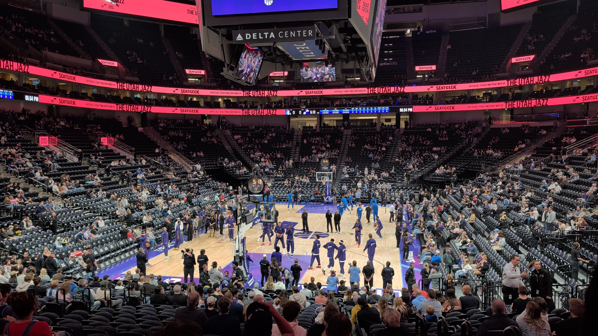 Real Fan View taken from Section 1 at Delta Center by Christopher Z