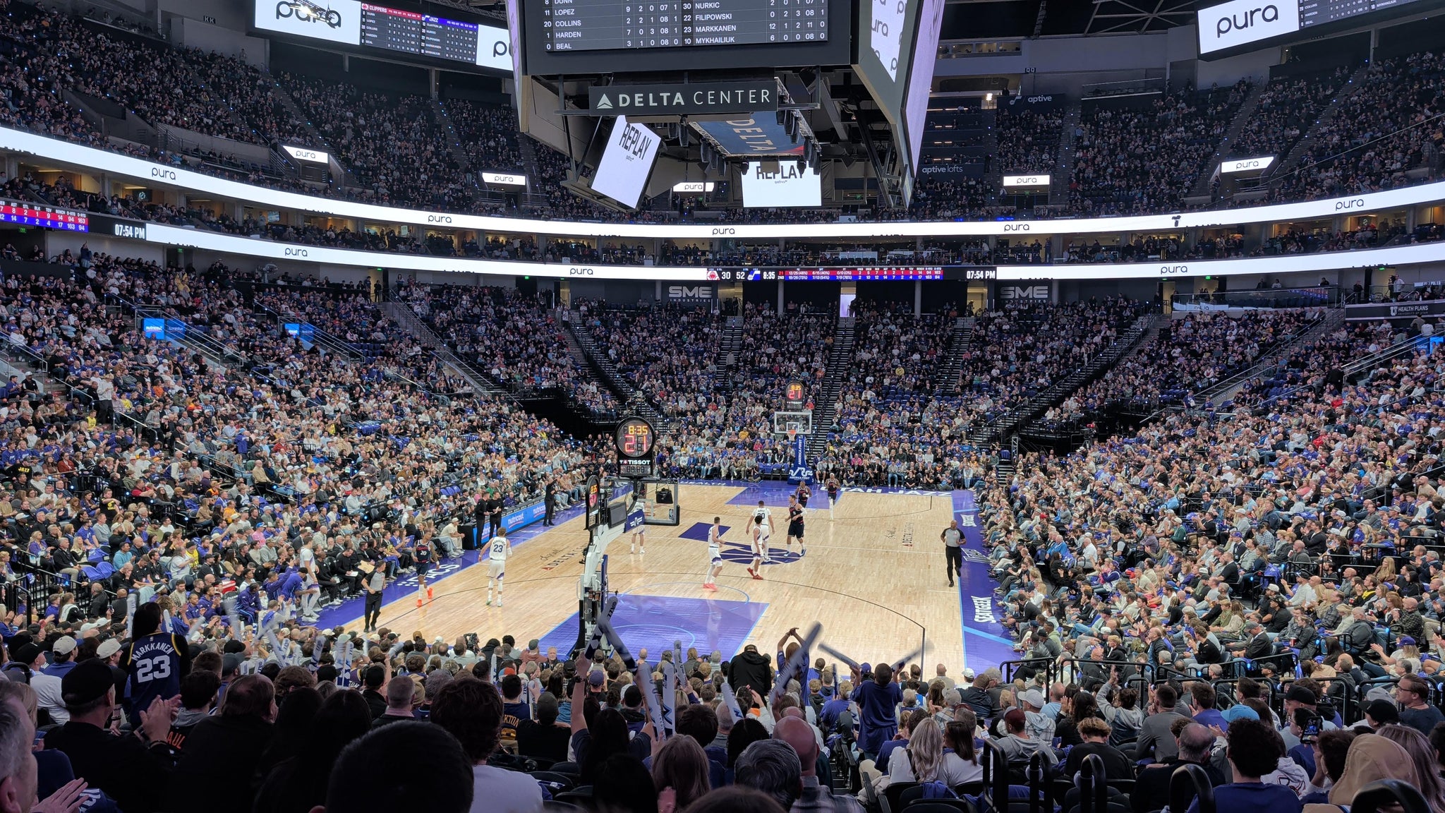 Real Fan View taken from Section 1 at Delta Center by Christopher Z