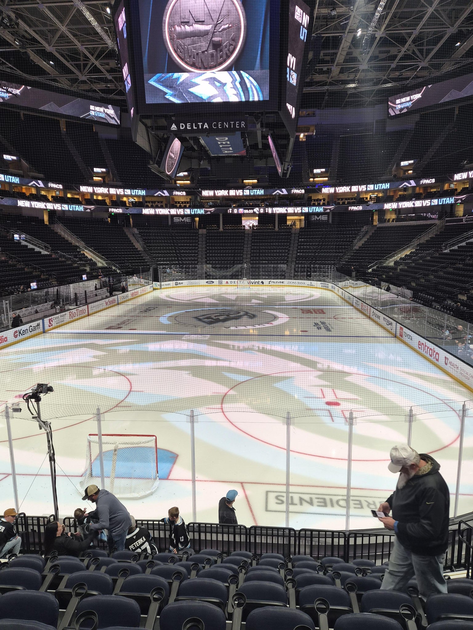 Real Fan View taken from Section 1 at Delta Center by Thomas R