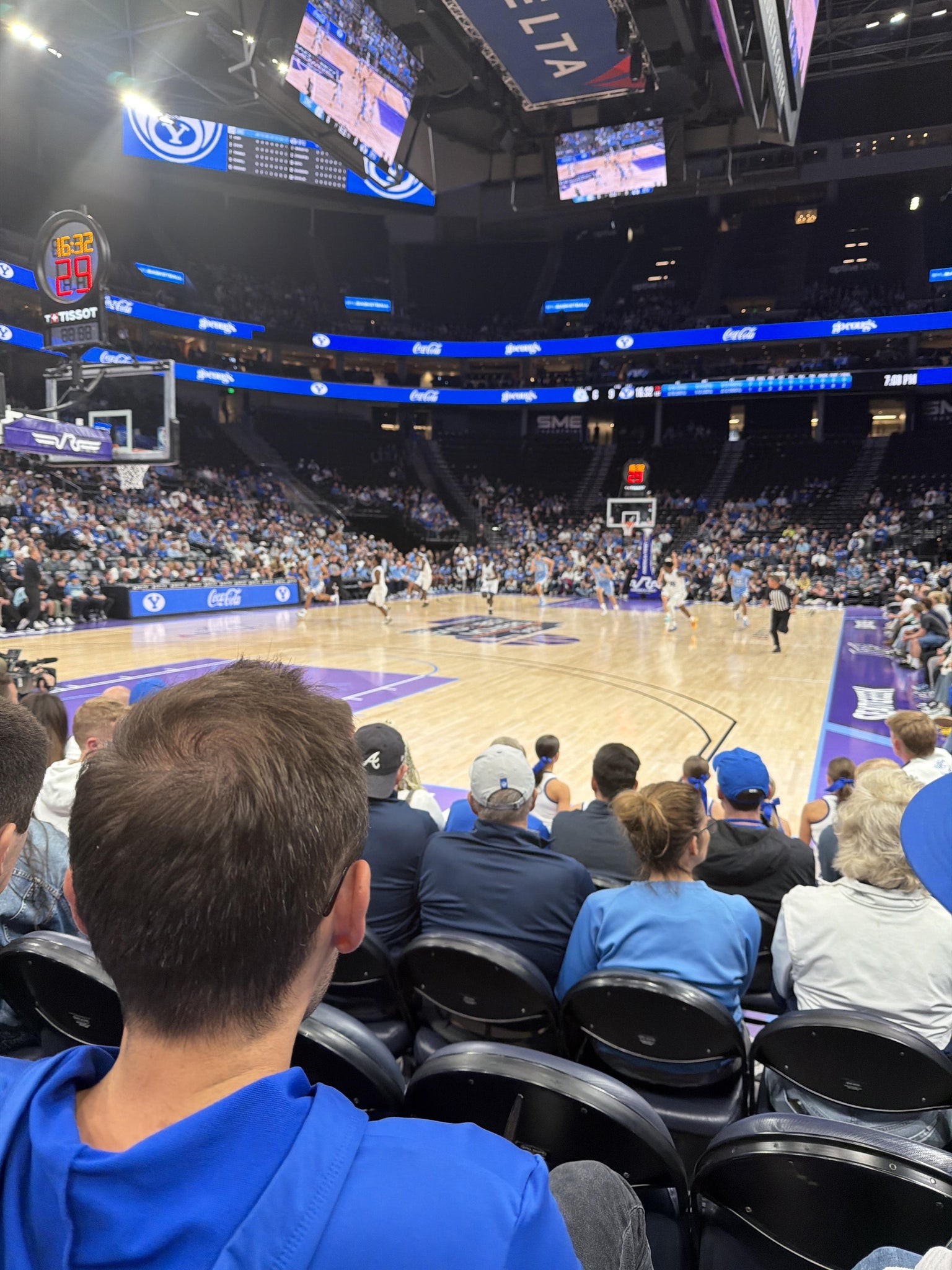 Real Fan View taken from Section 1 at Delta Center by Steven W