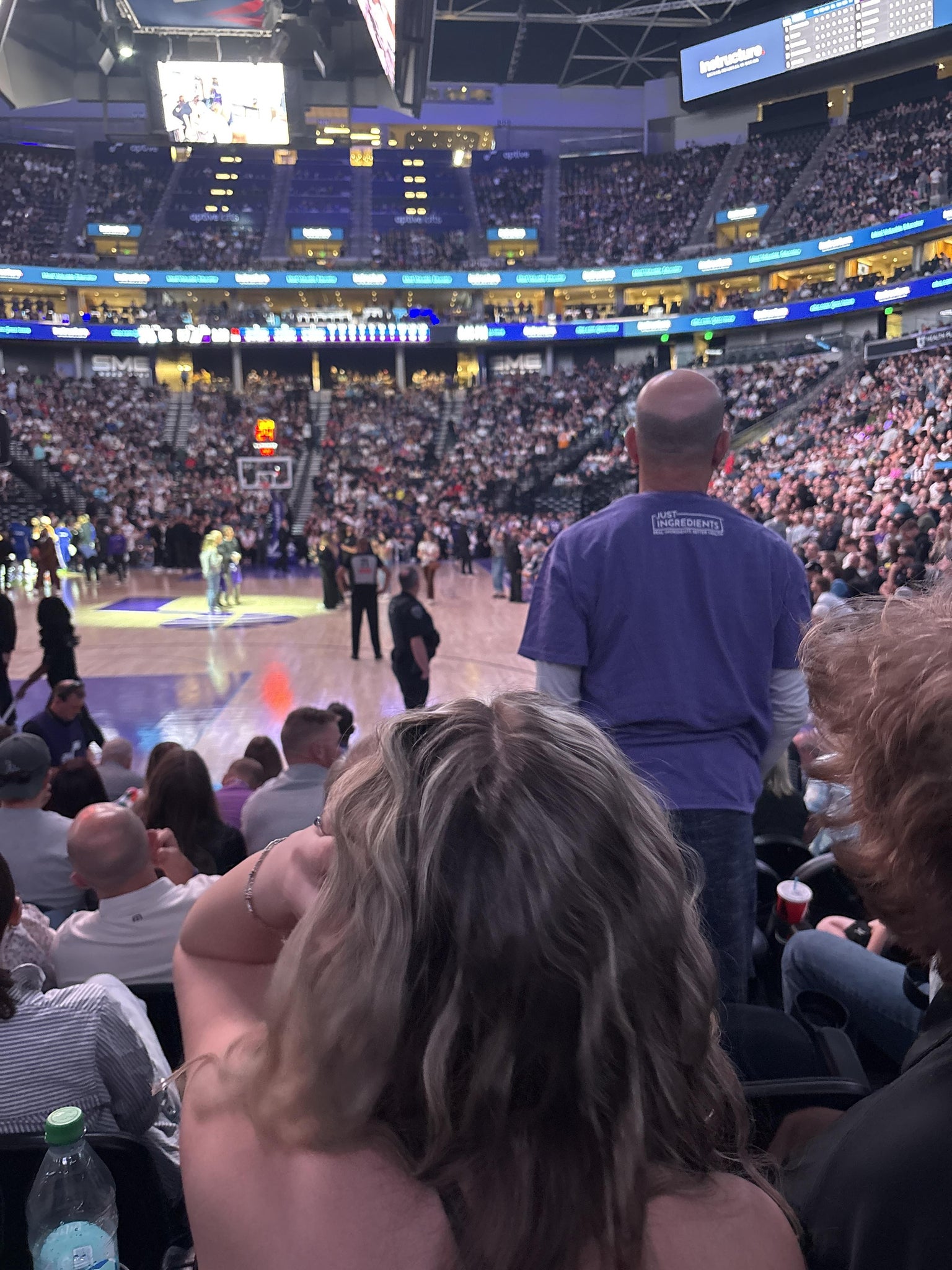 Real Fan View taken from Section 1 at Delta Center by Nancy M