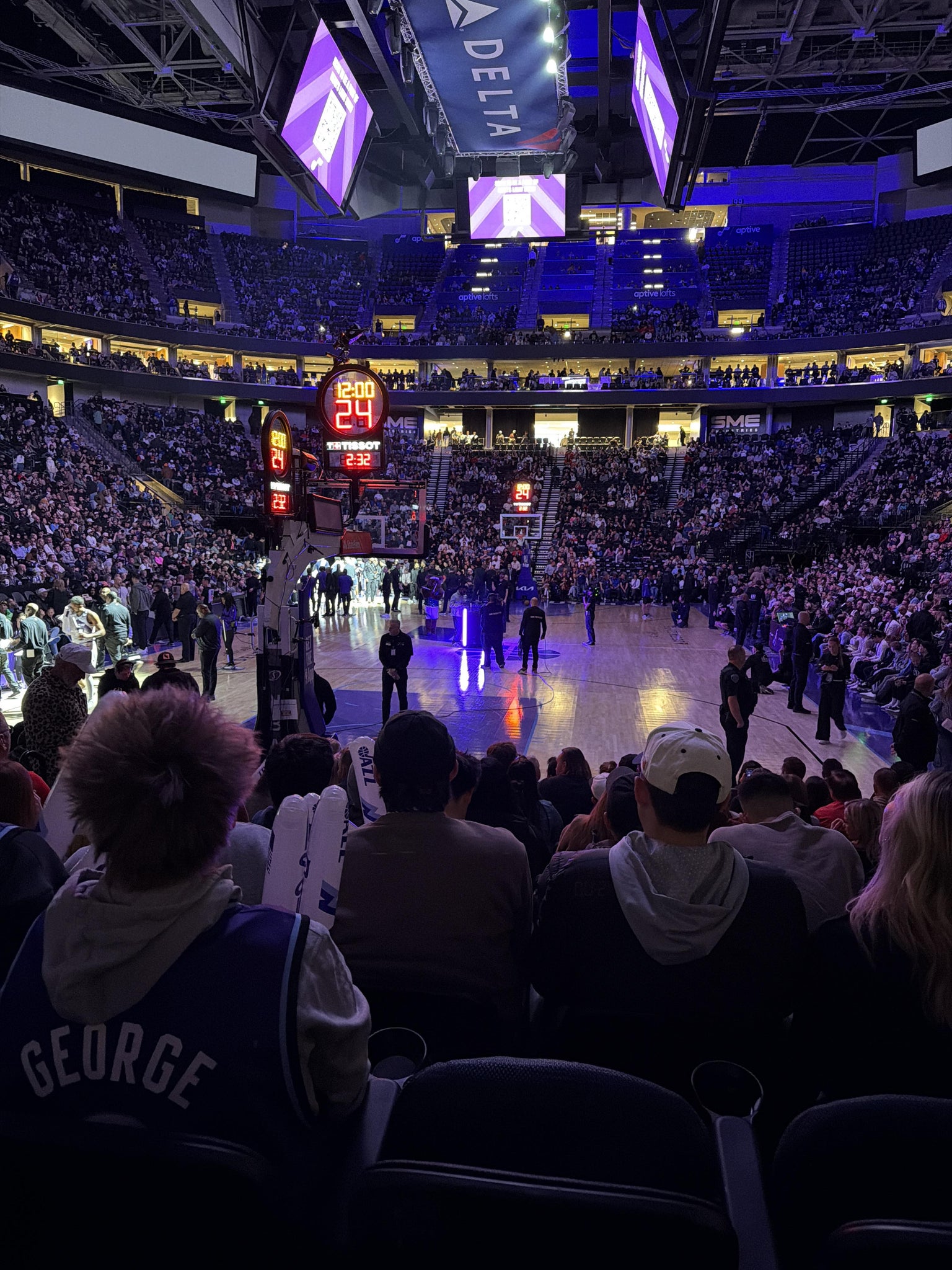Real Fan View taken from Section 1 at Delta Center by Jared T