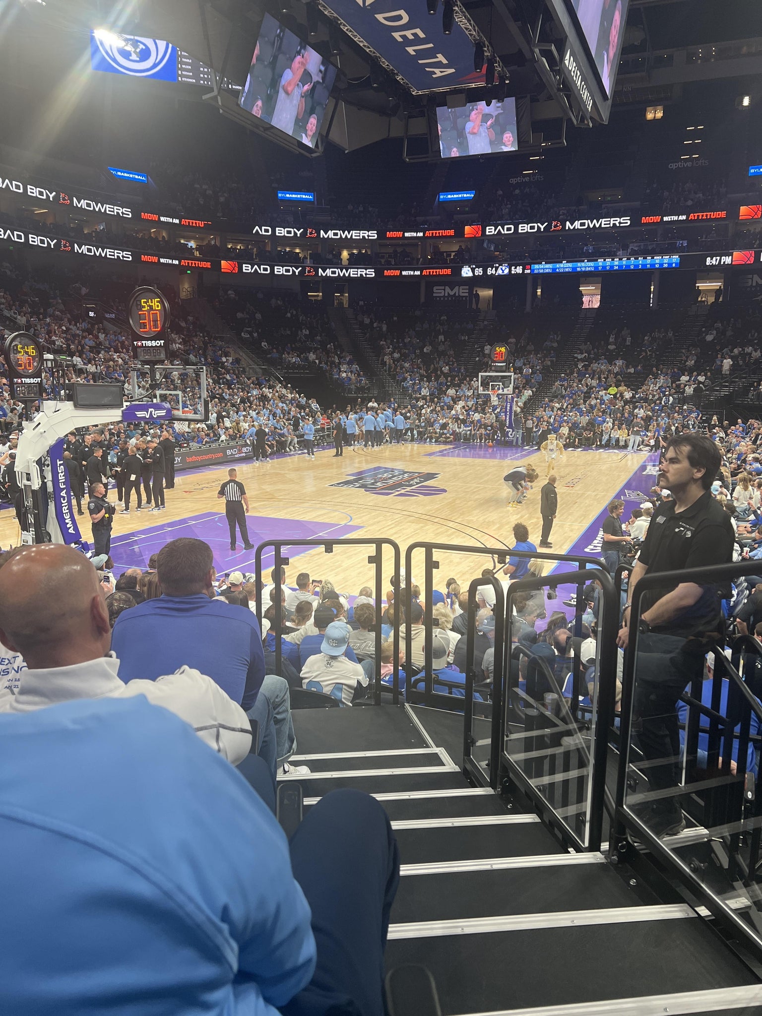 Real Fan View taken from Section 1 at Delta Center by Dallas P