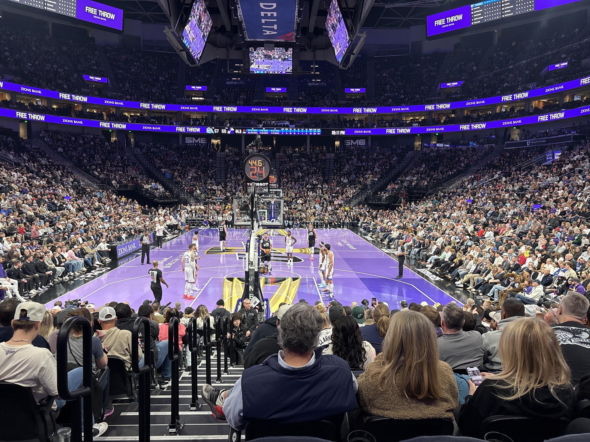 Real Fan View taken from Section 1 at Delta Center by Stefan J