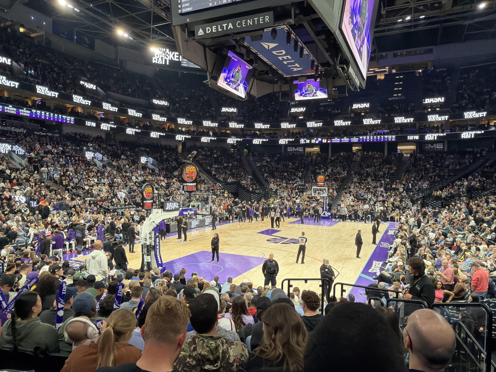 Real Fan View taken from Section 1 at Delta Center by Andrew H