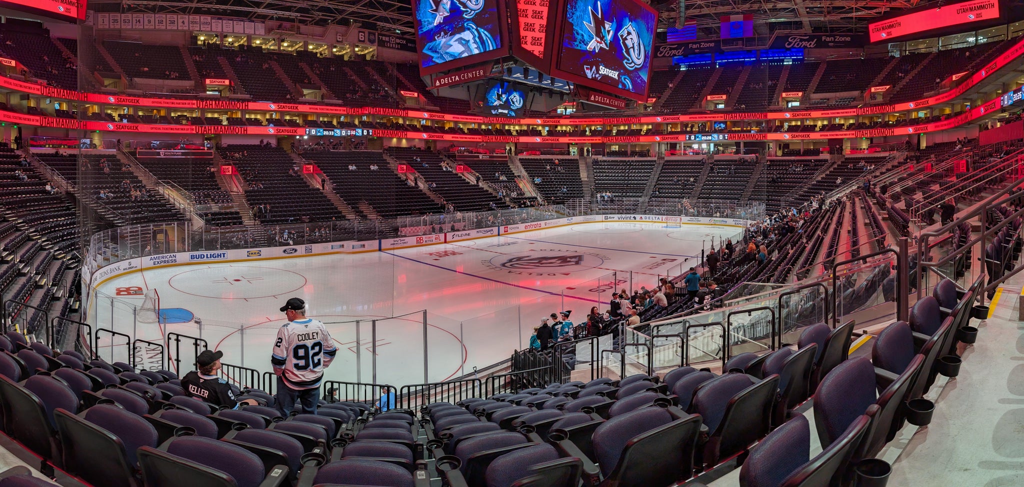 Real Fan View taken from Section 10 at Delta Center by Britton W