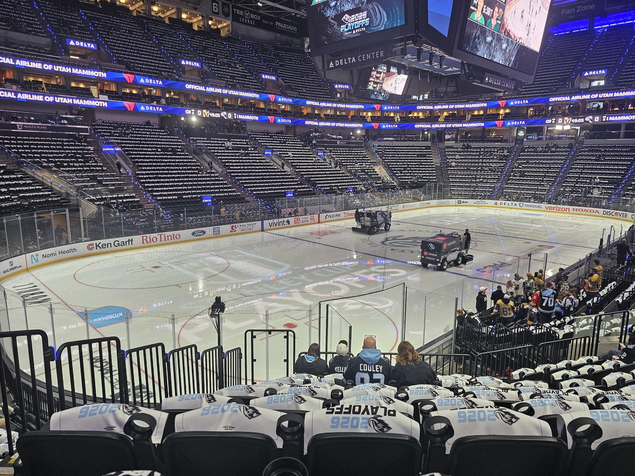 Real Fan View taken from Section 10 at Delta Center by Theodore K